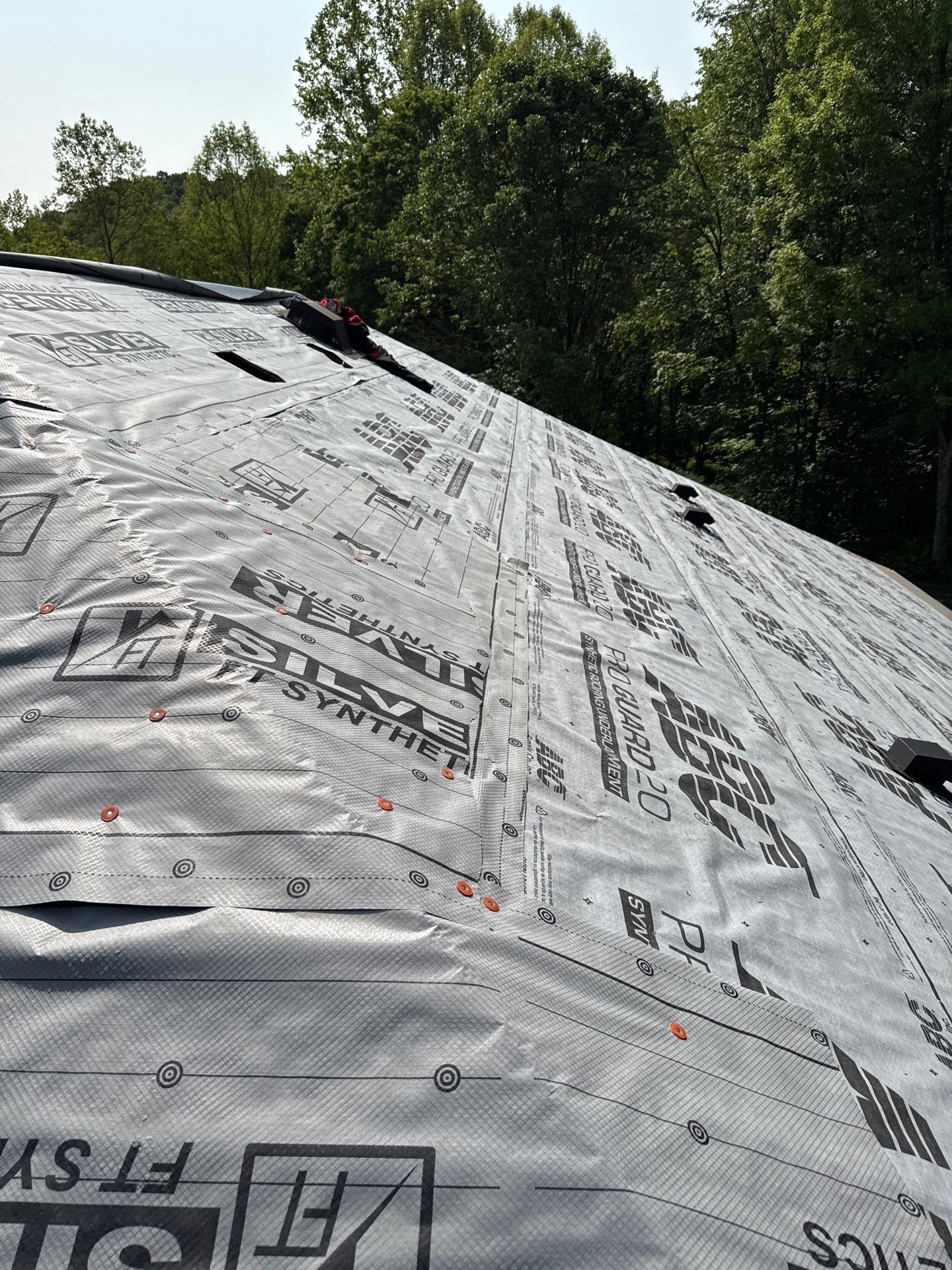 Residential Roofing Installation using GAF Timberline HDZ Barkwood by Rainstoppers Roofing