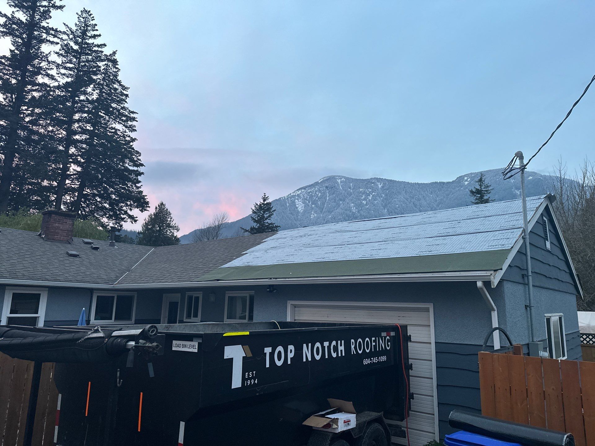 Residential Re-Roof using GAF Timberline HDZ by Top Notch Roofing Inc