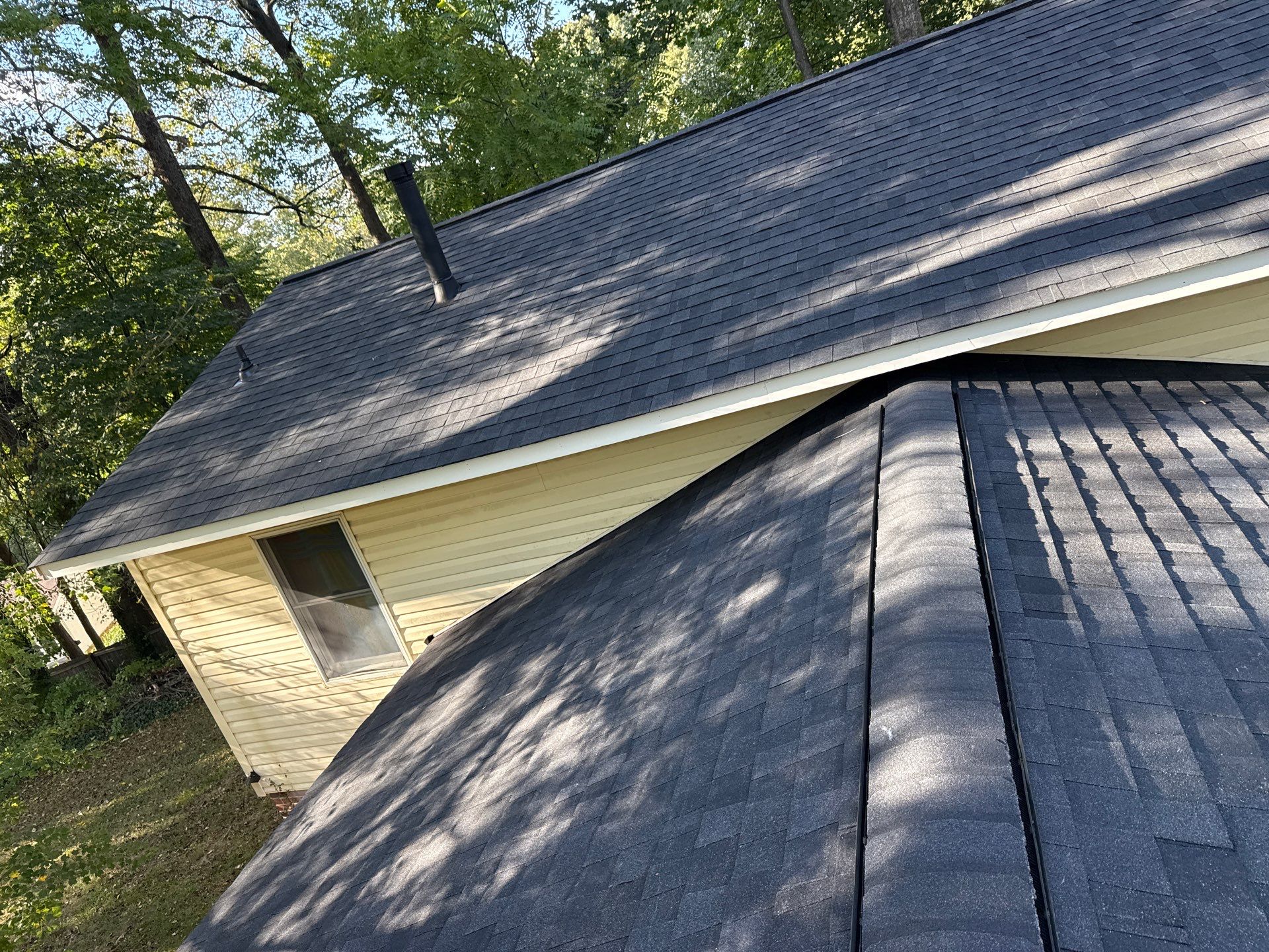Burke : Residential Roof Replacement with CertainTeed Landmark Pro in Max Def Charcoal Black  by RM Banning, Inc.
