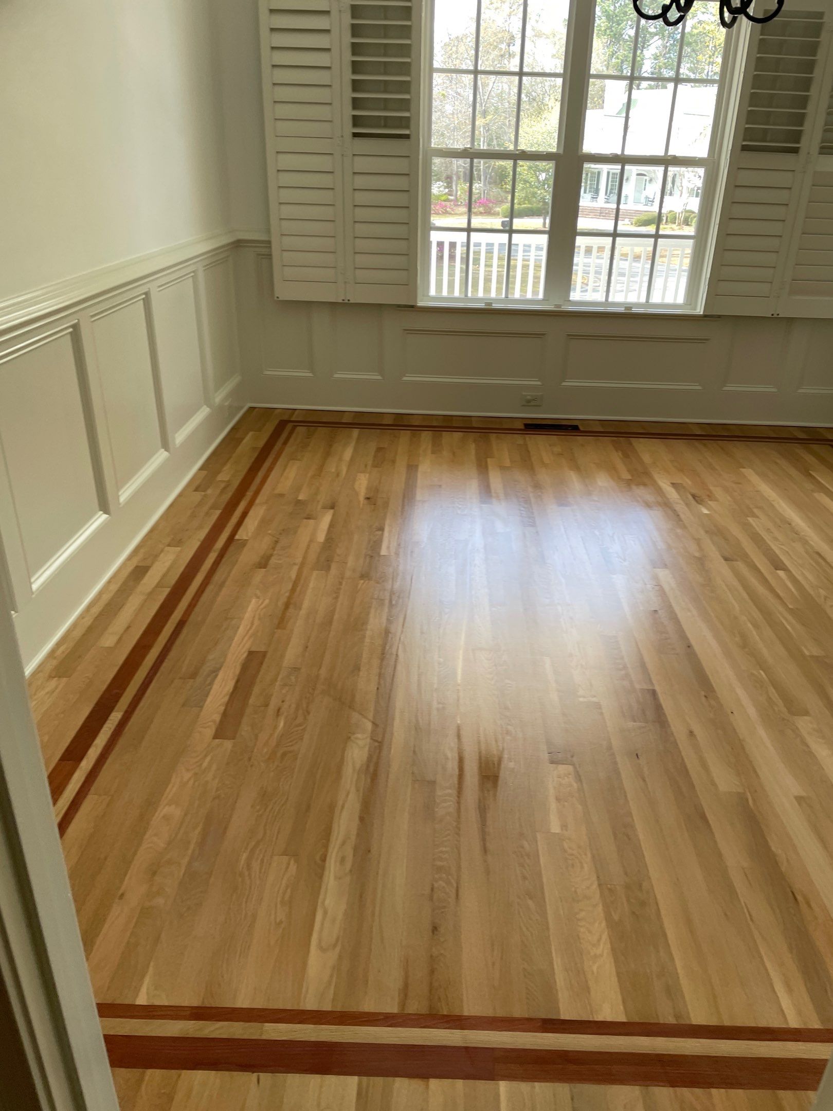 Sand and Refinish using Bona Waterbased by Footprints Floors of Coastal Carolina