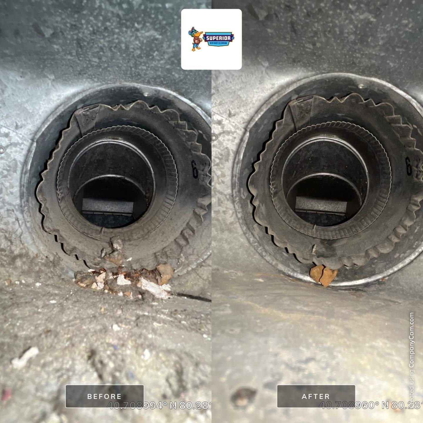 Air Duct Cleaning With a Vacuum Truck in Rochester, PA. by Superior Air Duct Cleaning