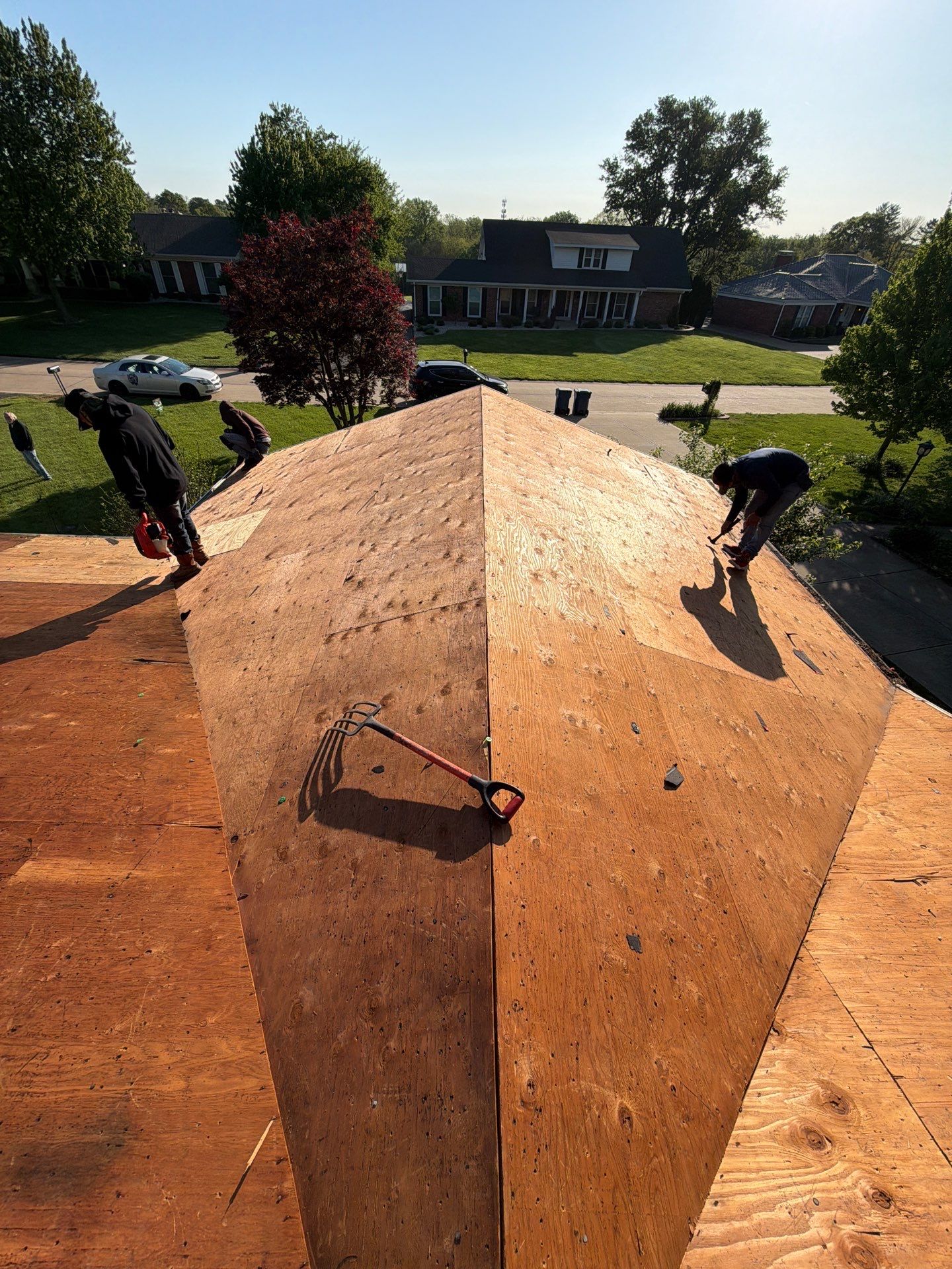 Architectural Shingle Roof Installation and Decking Replacement in Chesterfield by Acute Roofing And Exteriors 