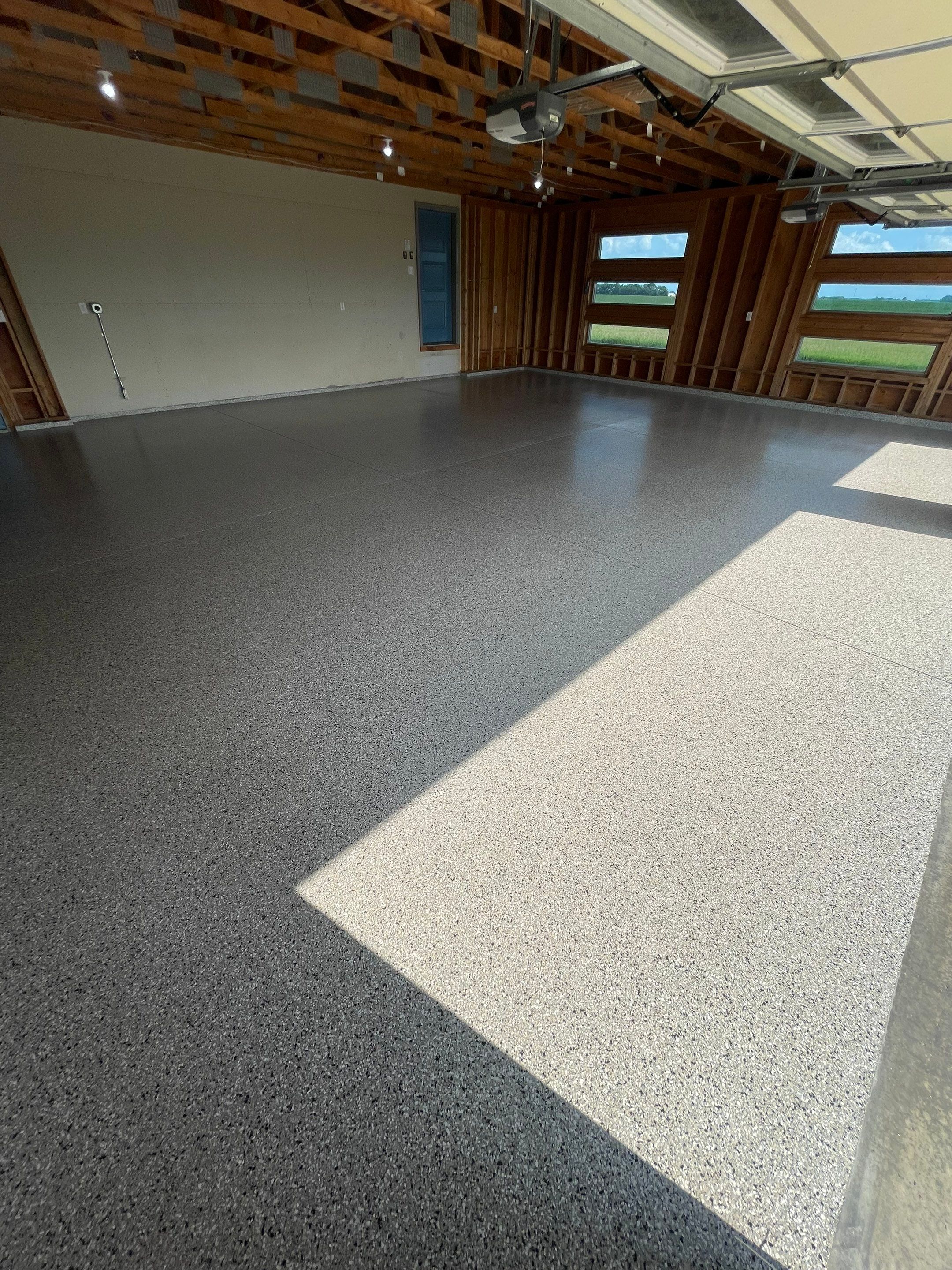 Cabin Fever Coating for Detached Garage in Dell Rapids by Select Painting, Coatings & Garage Cabinets
