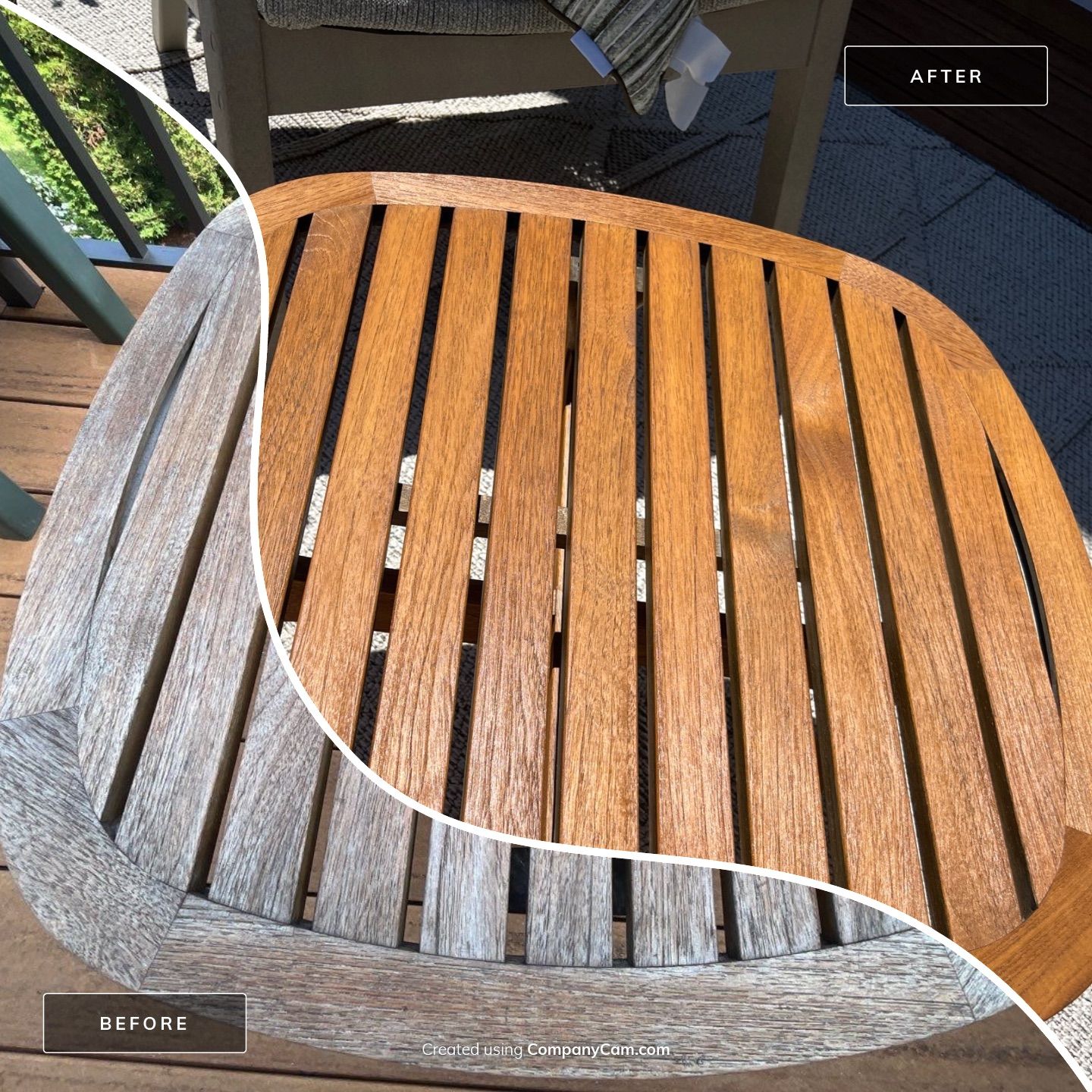 Teak Outdoor Furniture Restoration by FreshCoat Works LLC