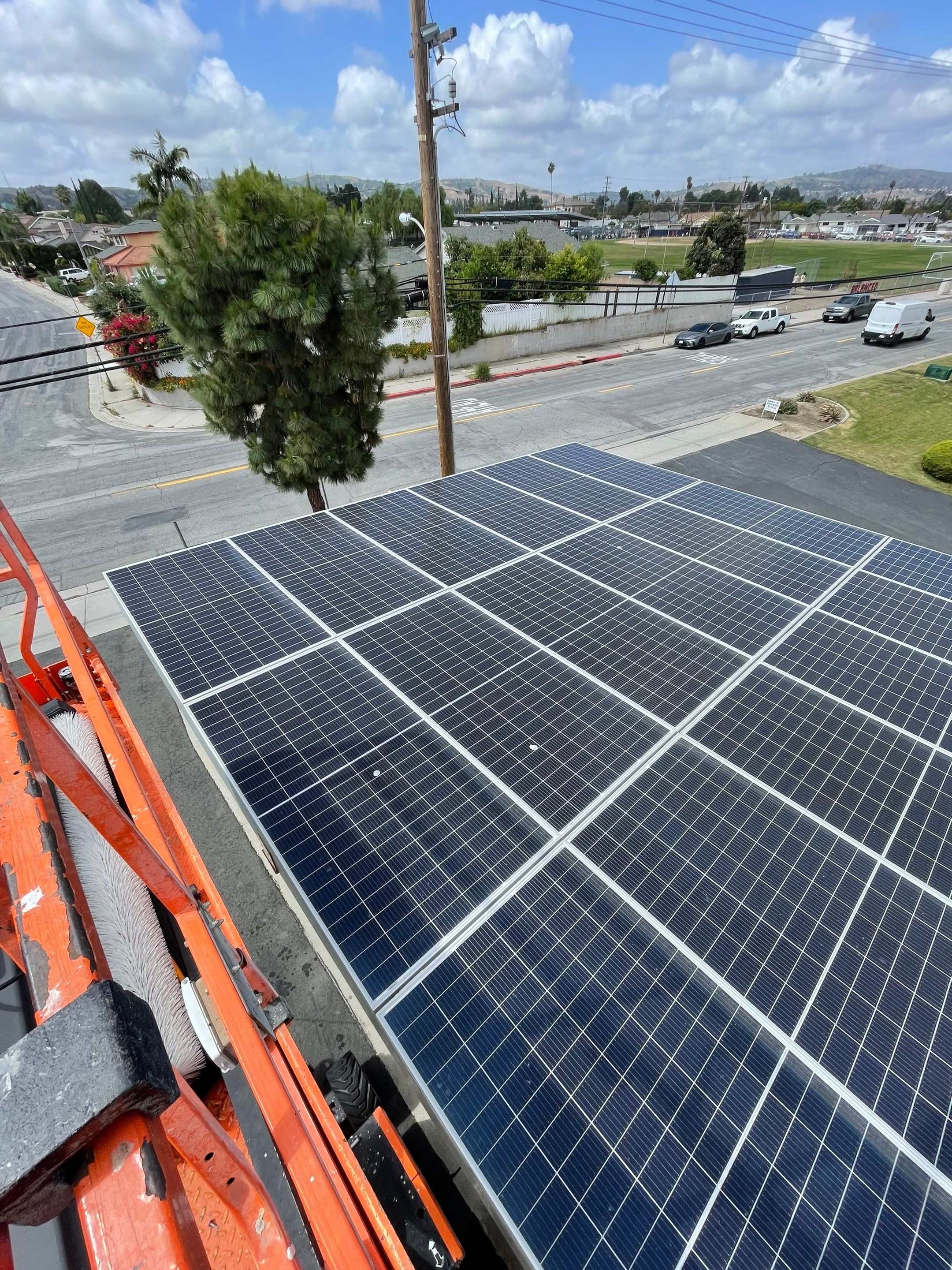 Commercial Solar Panel Cleaning by Palm Coast Solar Cleaning