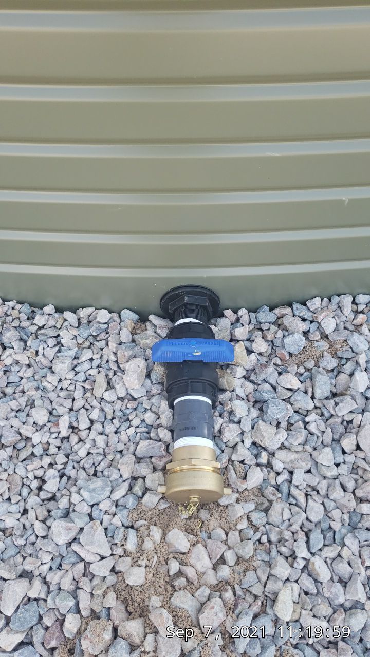 Major Addition using 30000 gallon mangrove green Pioneer (XLR 23/2 MG) by Hill Country Rain Water
