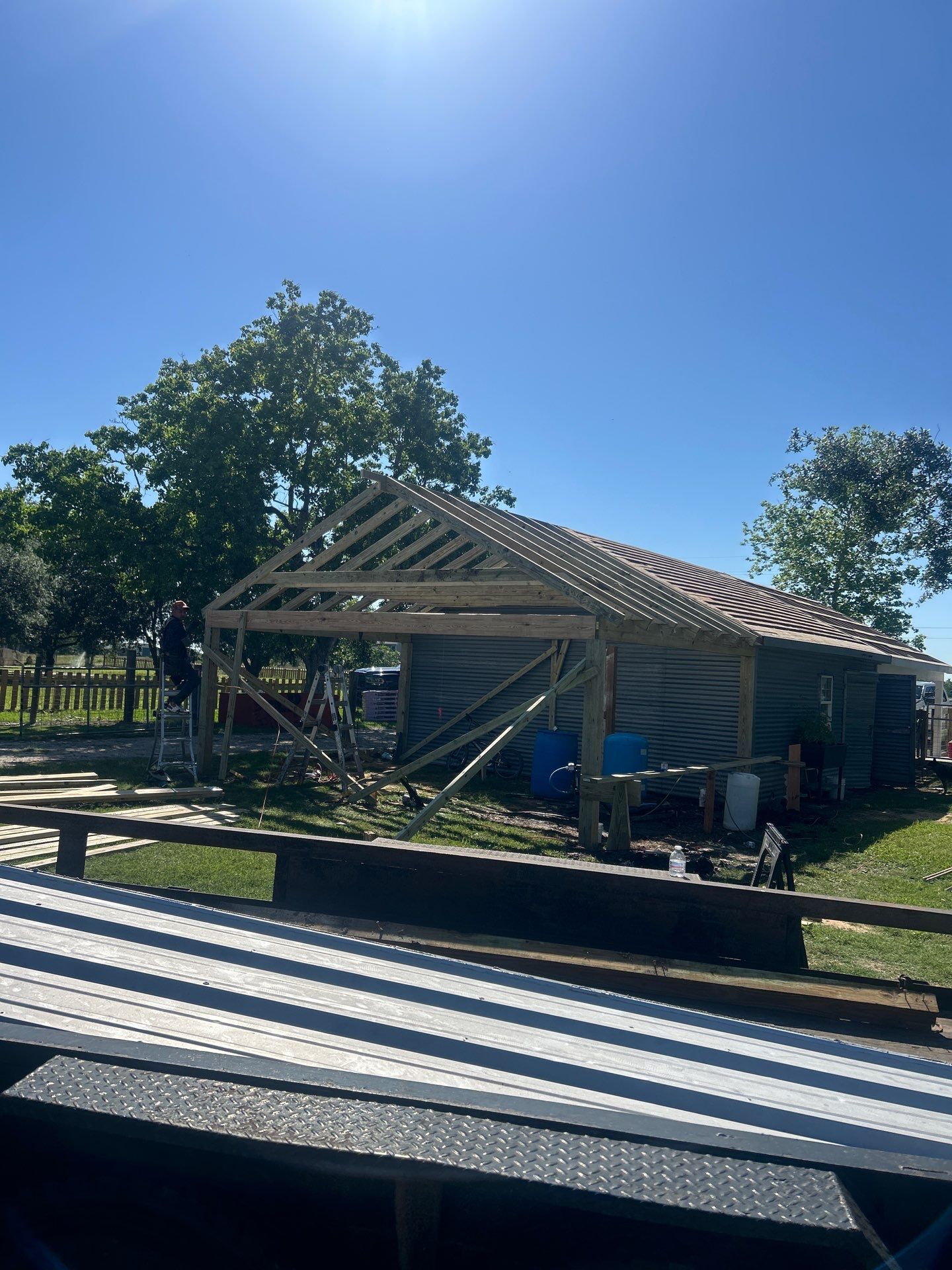 Residential Roofing Installation using Metal by Roof Repair Company