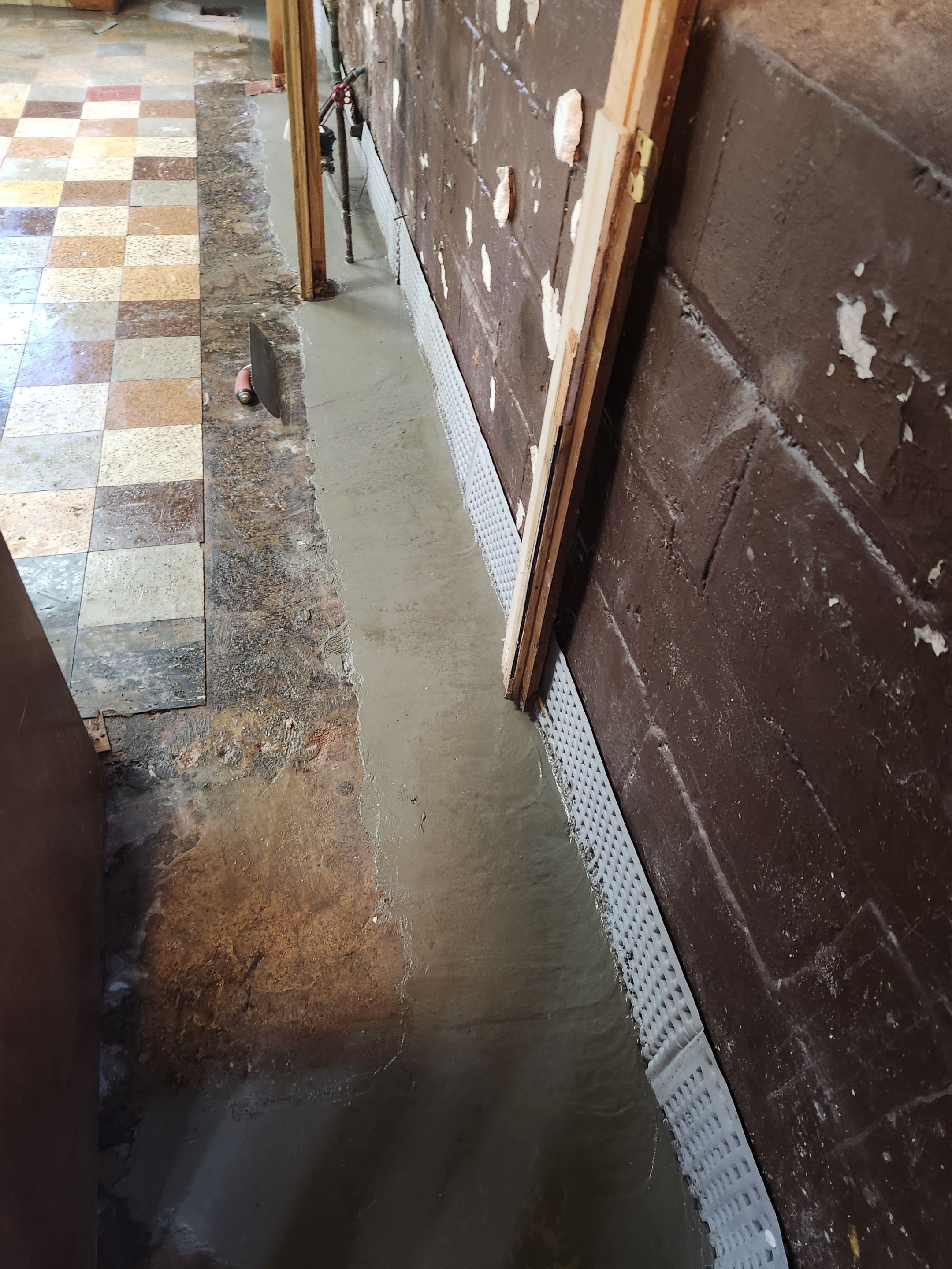 Interior French Drain West Orange NJ by Pure Service Pro, LLC 