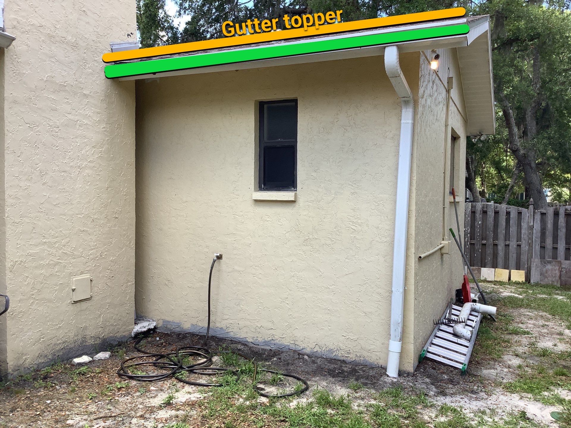 New Soffit and Fascia and White Gutters  by Gutter Professors