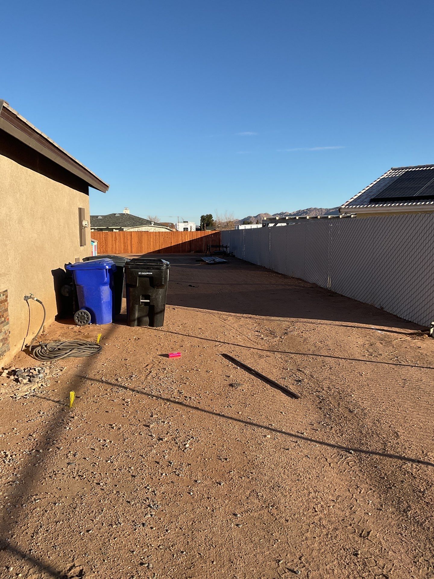 Gate installation using Vinyl by Fence Guys Inc. 