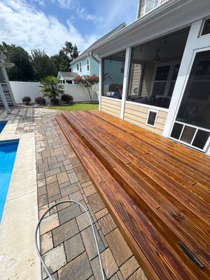 Deck using Wood Sealant