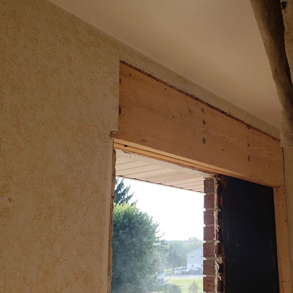 Door Installation using ProVia Sliding Glass Door  by Roof Right Inc