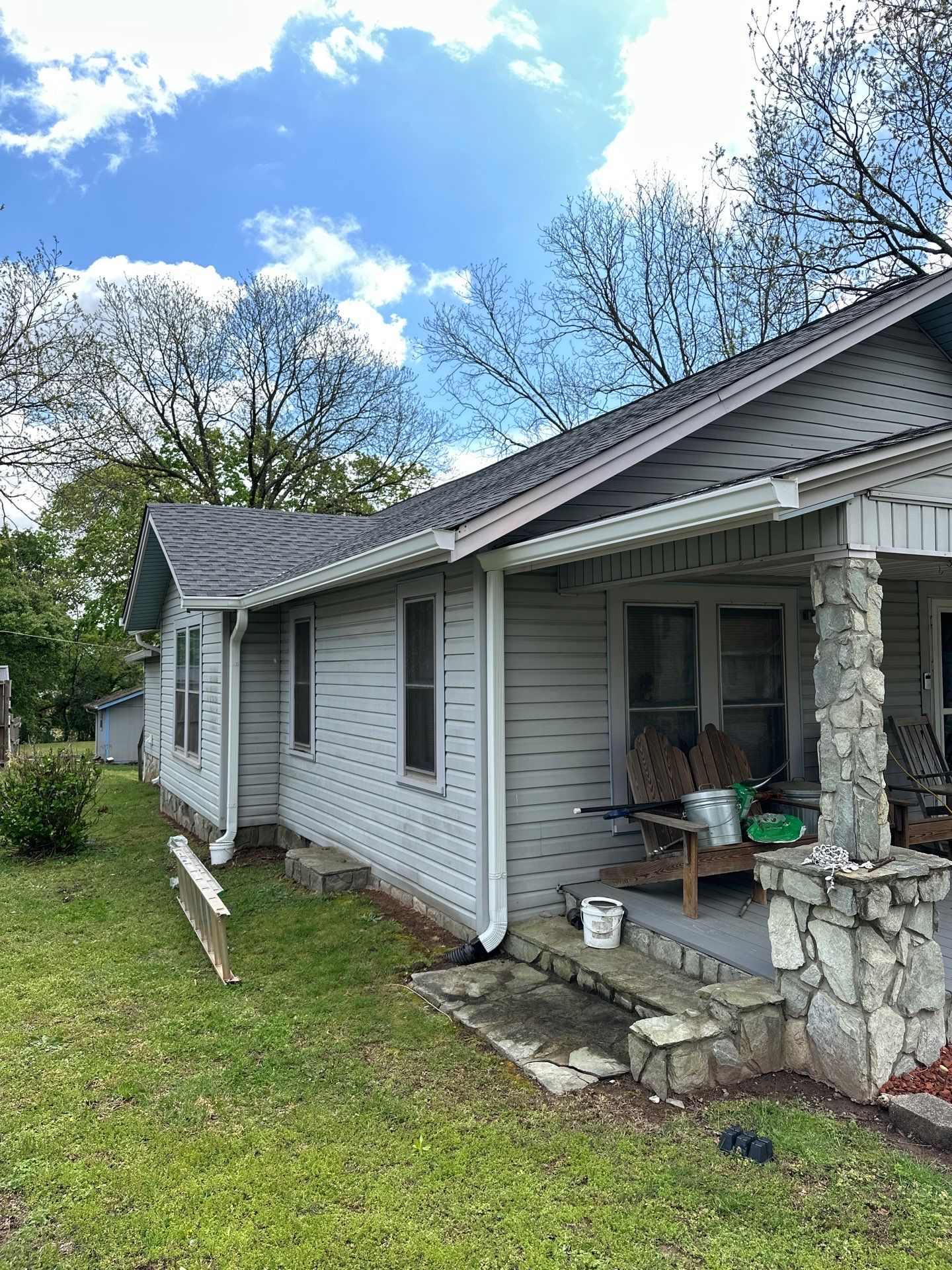 6" Seamless Low Gloss White Gutters and Guards  by Peak 2 Peak Services LLC