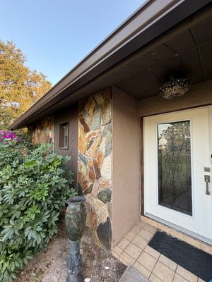 Brown Seamless Gutters for Beach Cottages in Sarasota FL