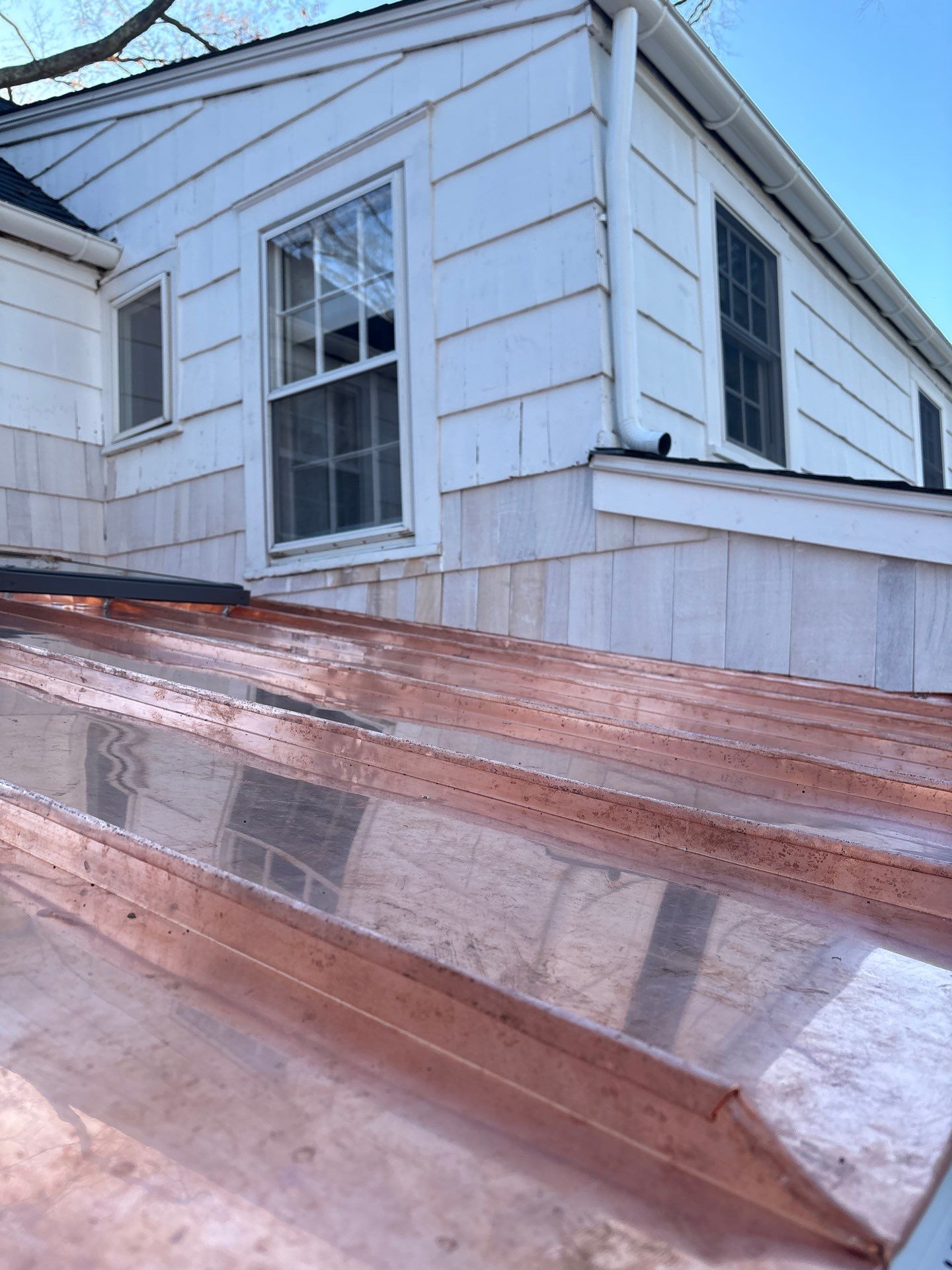 Darien, CT Asphalt, Copper Roof & Half Round Gutters  by Rinaldi Brothers