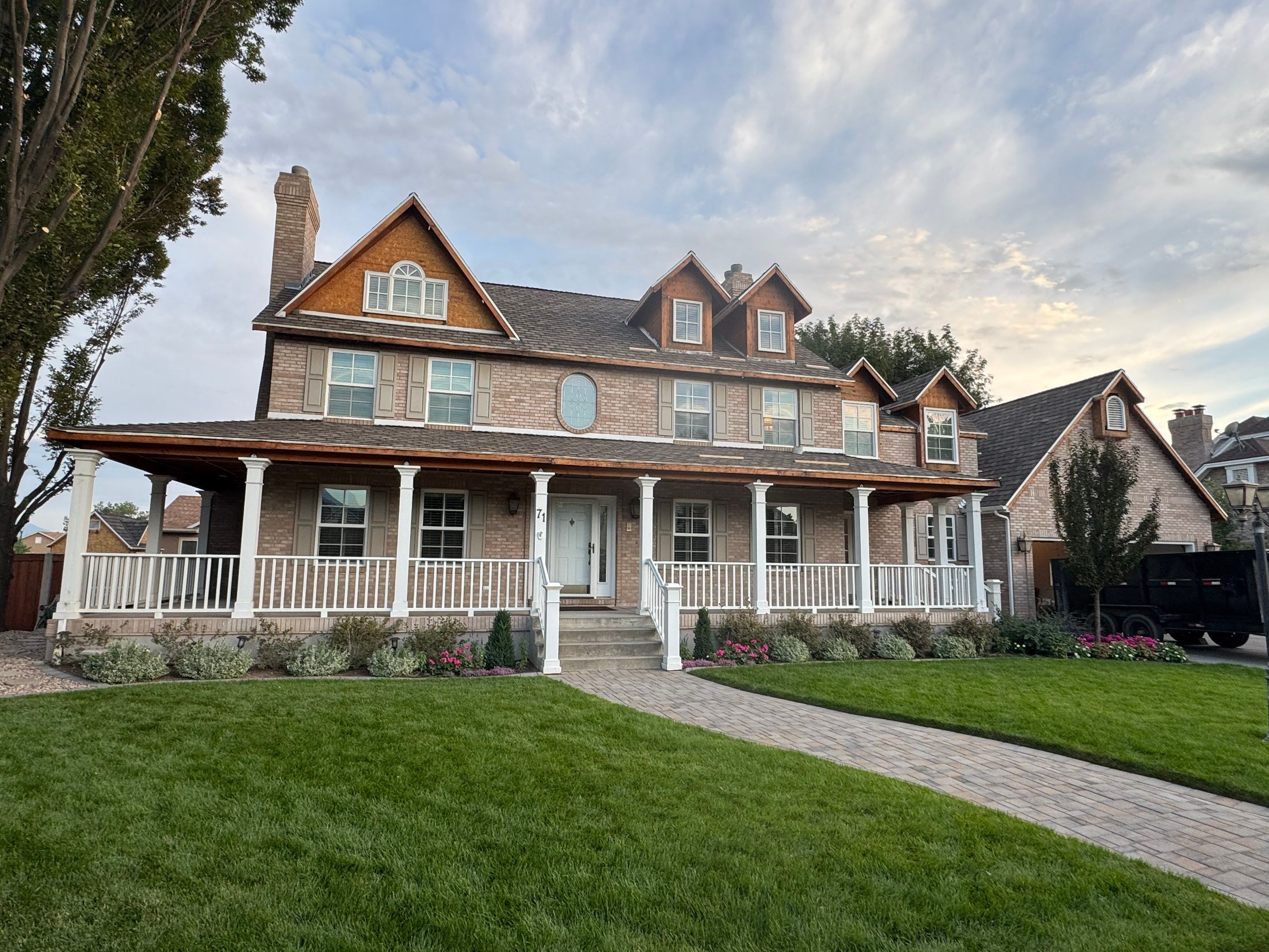 Orem | Custom Hardie Mixed Siding | Arctic White by Ideal Siding Utah