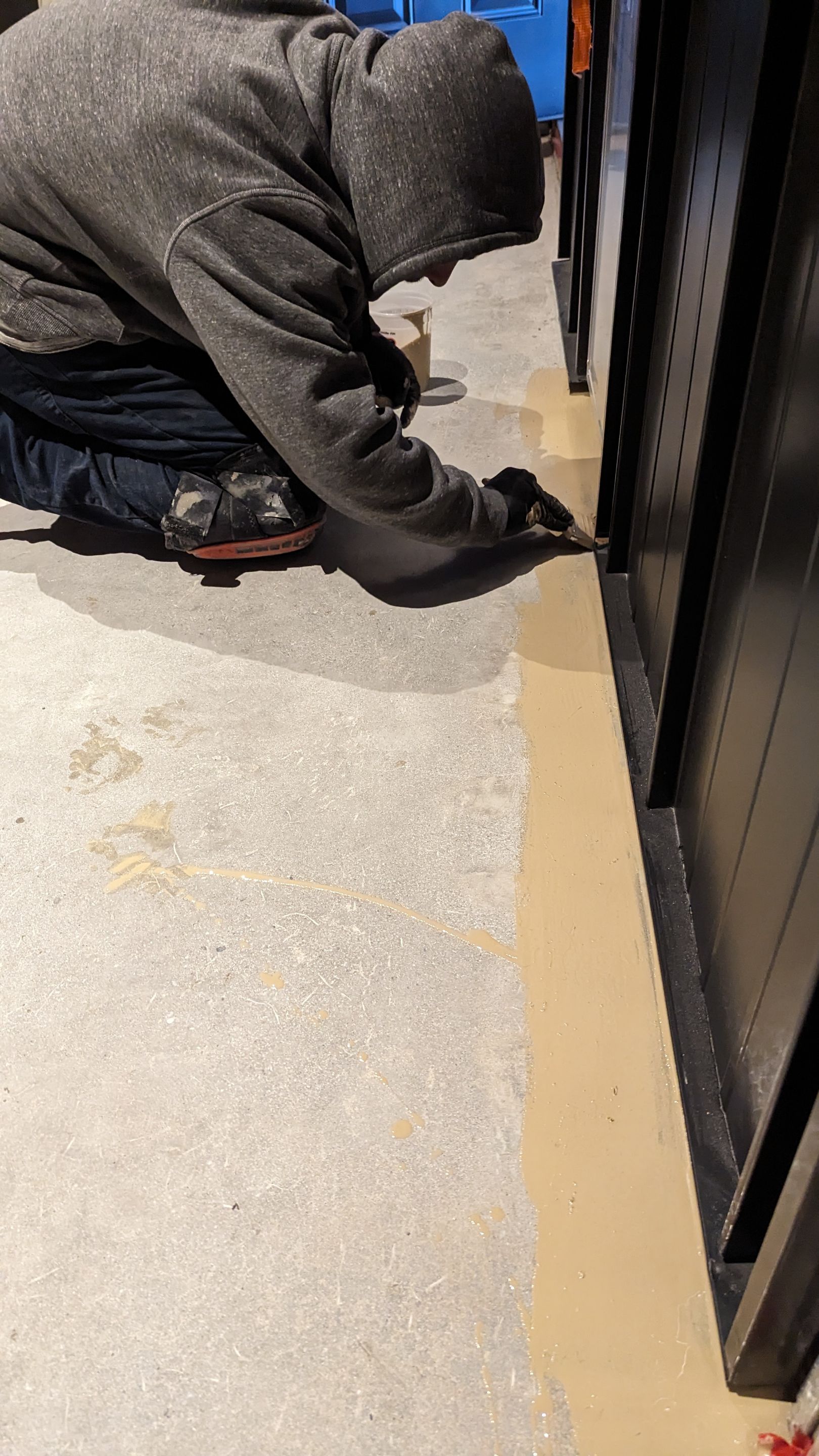Shop Transformation using Sandstone by Croc Coatings, LLC