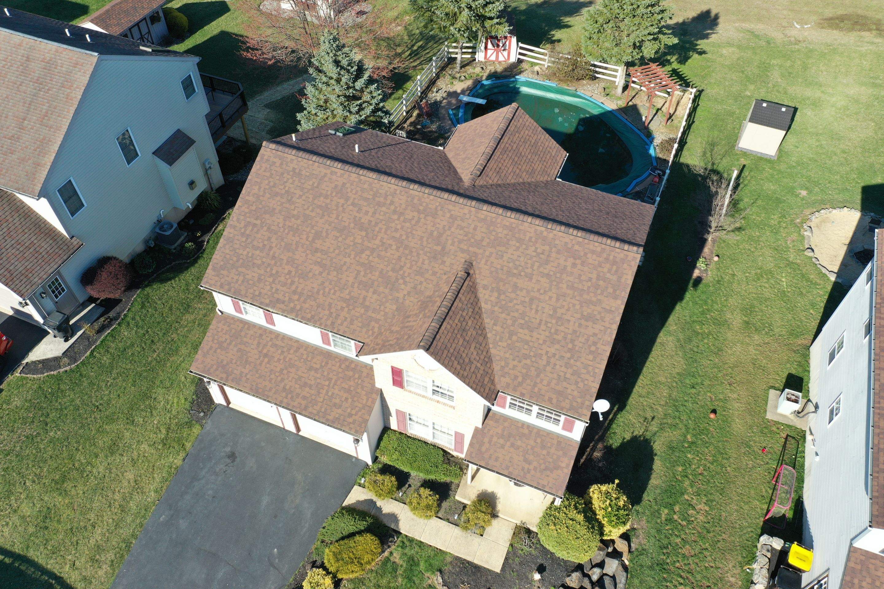 Roofing Installation using CertainTeed Landmark - Burnt Sienna by Storm Guard of Ches-Mont PA