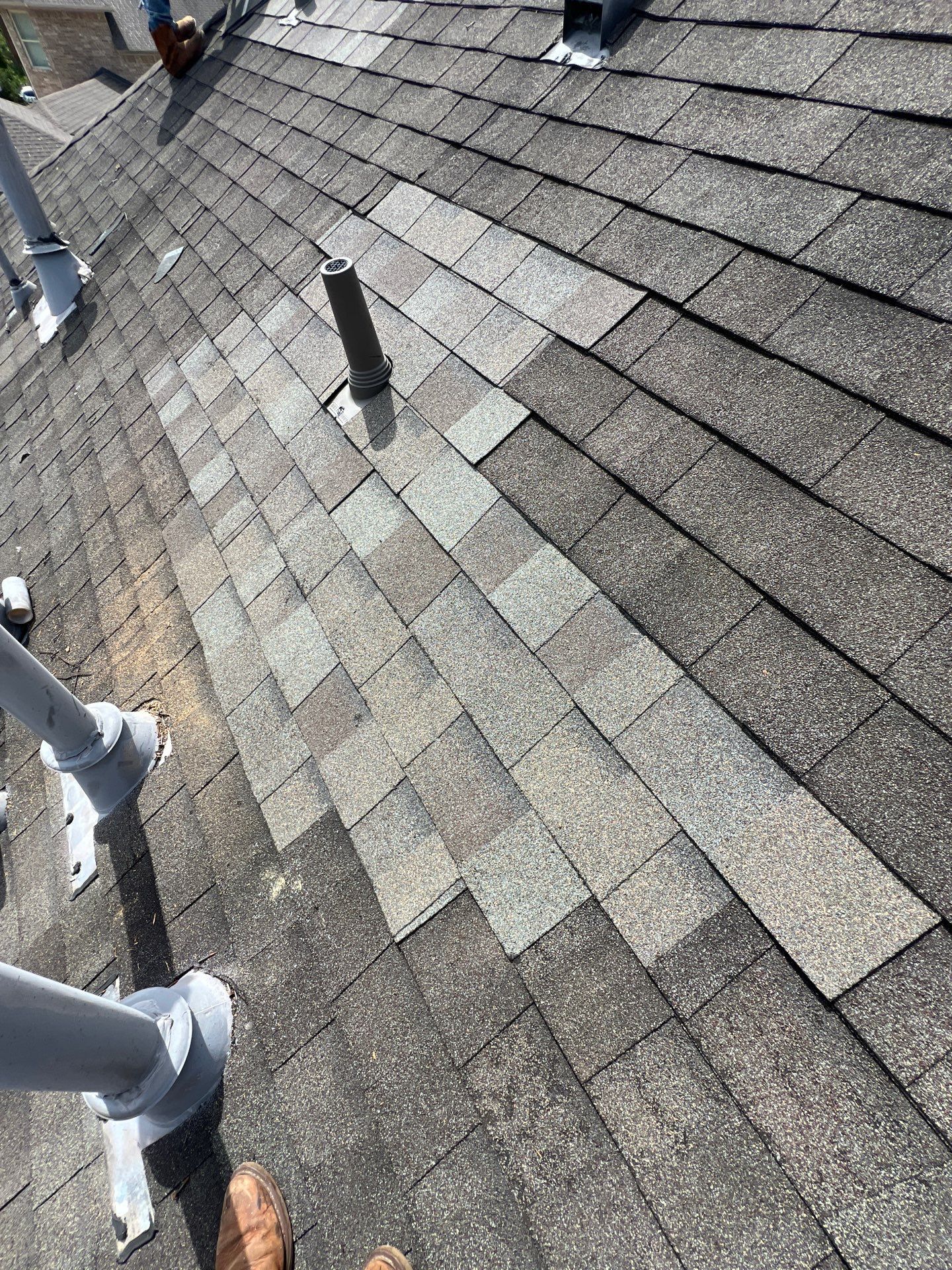 Hail Damage using Owen's Corning Duration (Lifetime) Shingles by Roof Repair Company