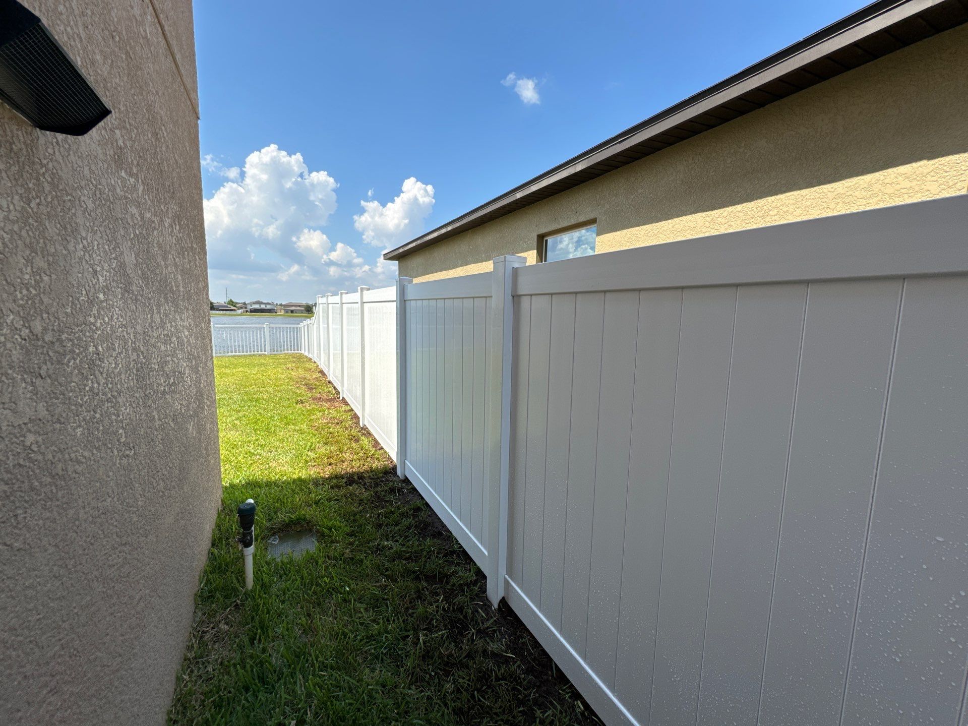 Vinyl Fence Installation using Clearwater Picket Fence and 6Ft White Vinyl Fence  by Asap fence and gates, LLC