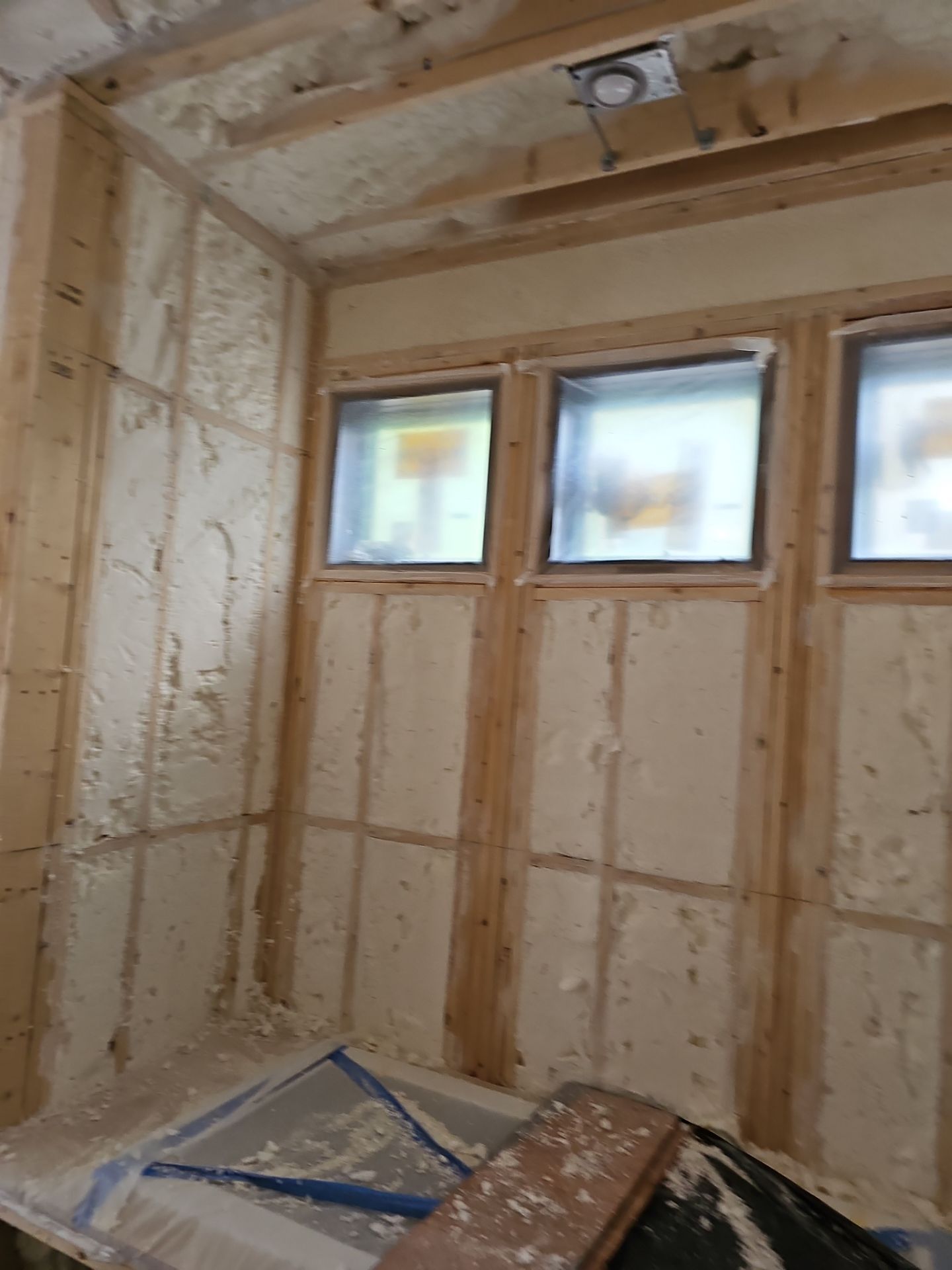 Spray Foam Insulation using open cell spray foam by NYS Foam & Energy