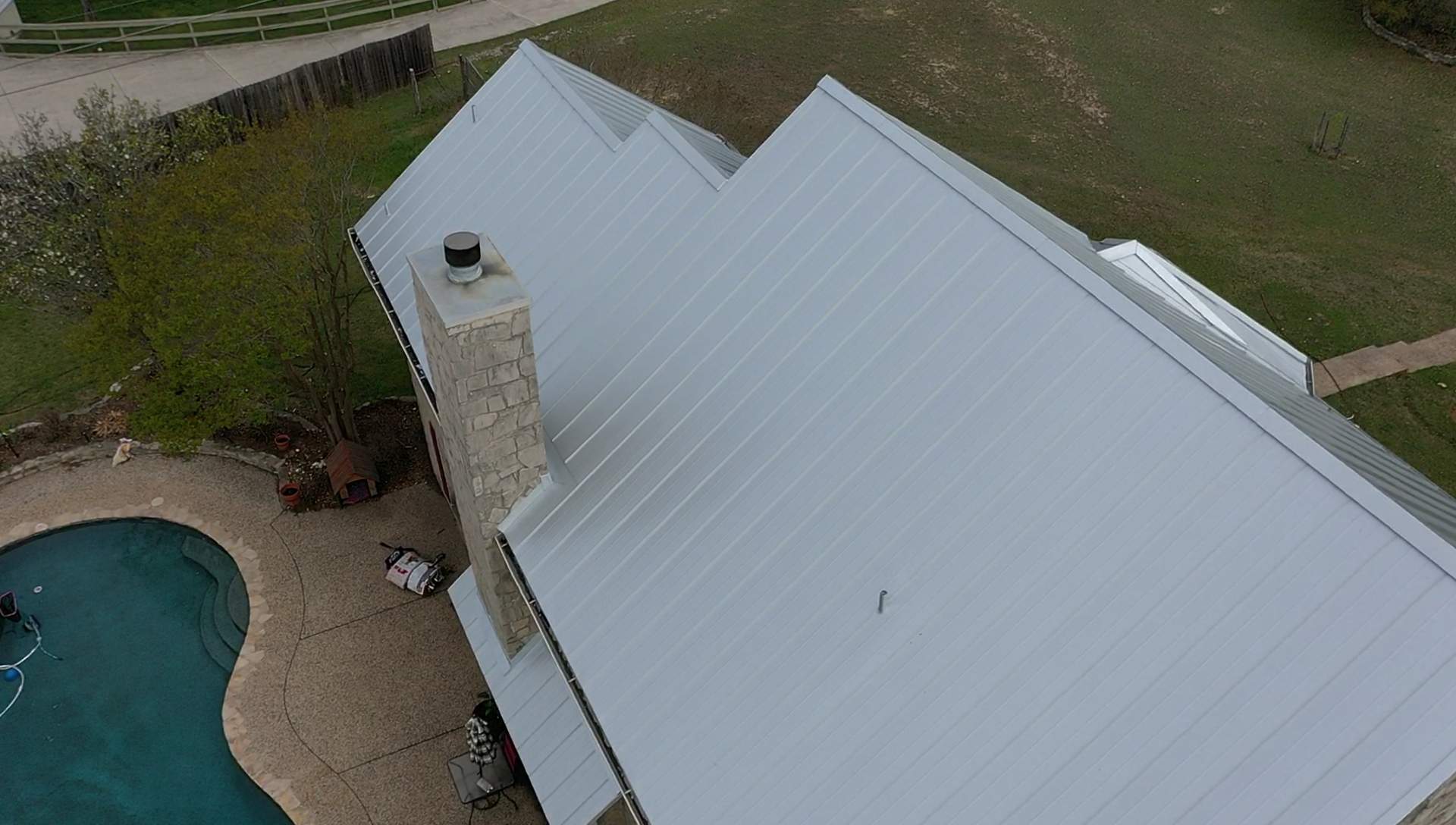 Residential Metal Roof Installation using McElroy Metal by Premier Roofing and Contracting
