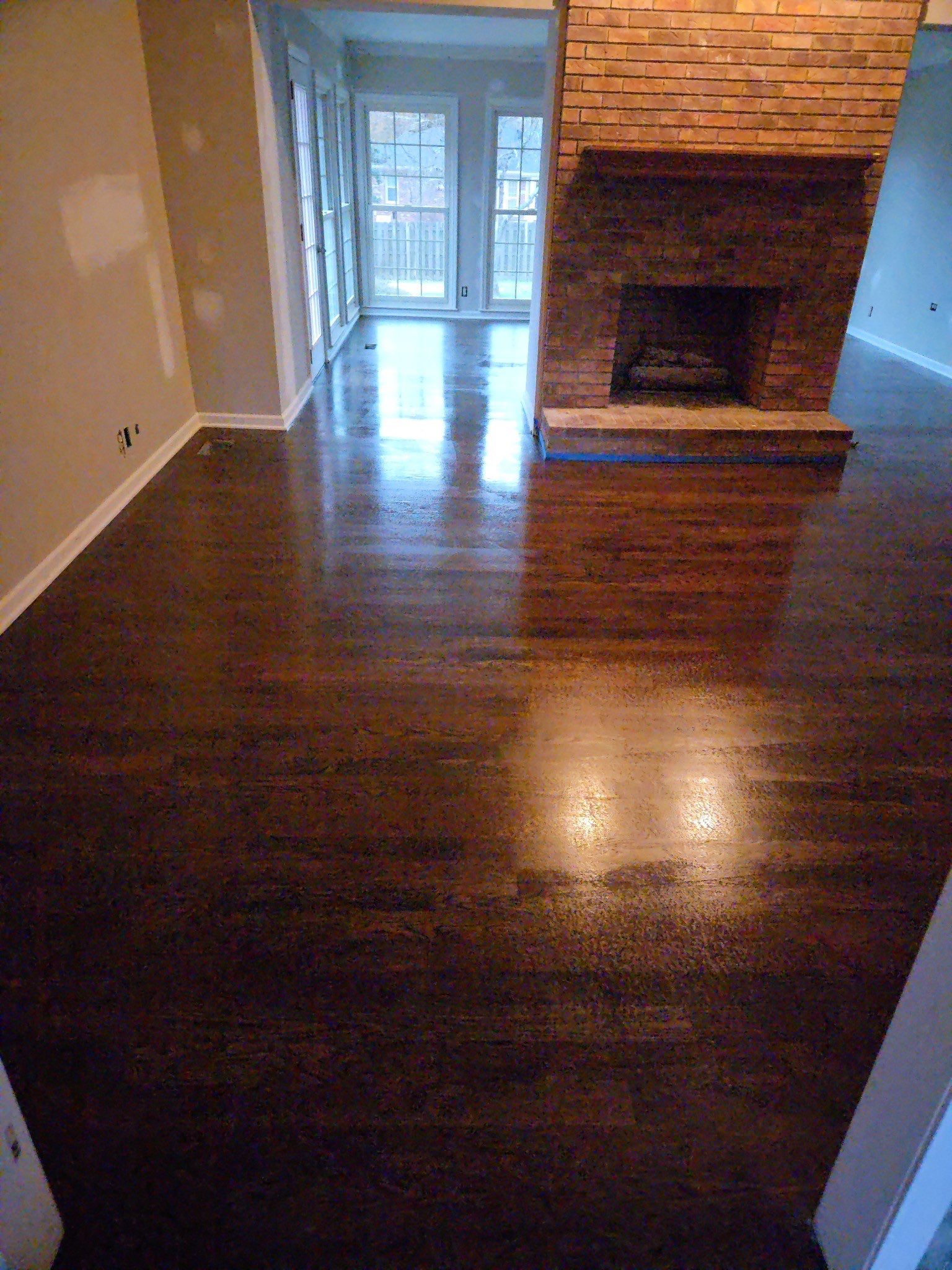 Hardwood Install & Refinish in Jacobean Satin  by Footprints Floors of Nashville