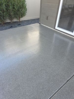 Patio Transformation using Trail Mix 1/8" Chip