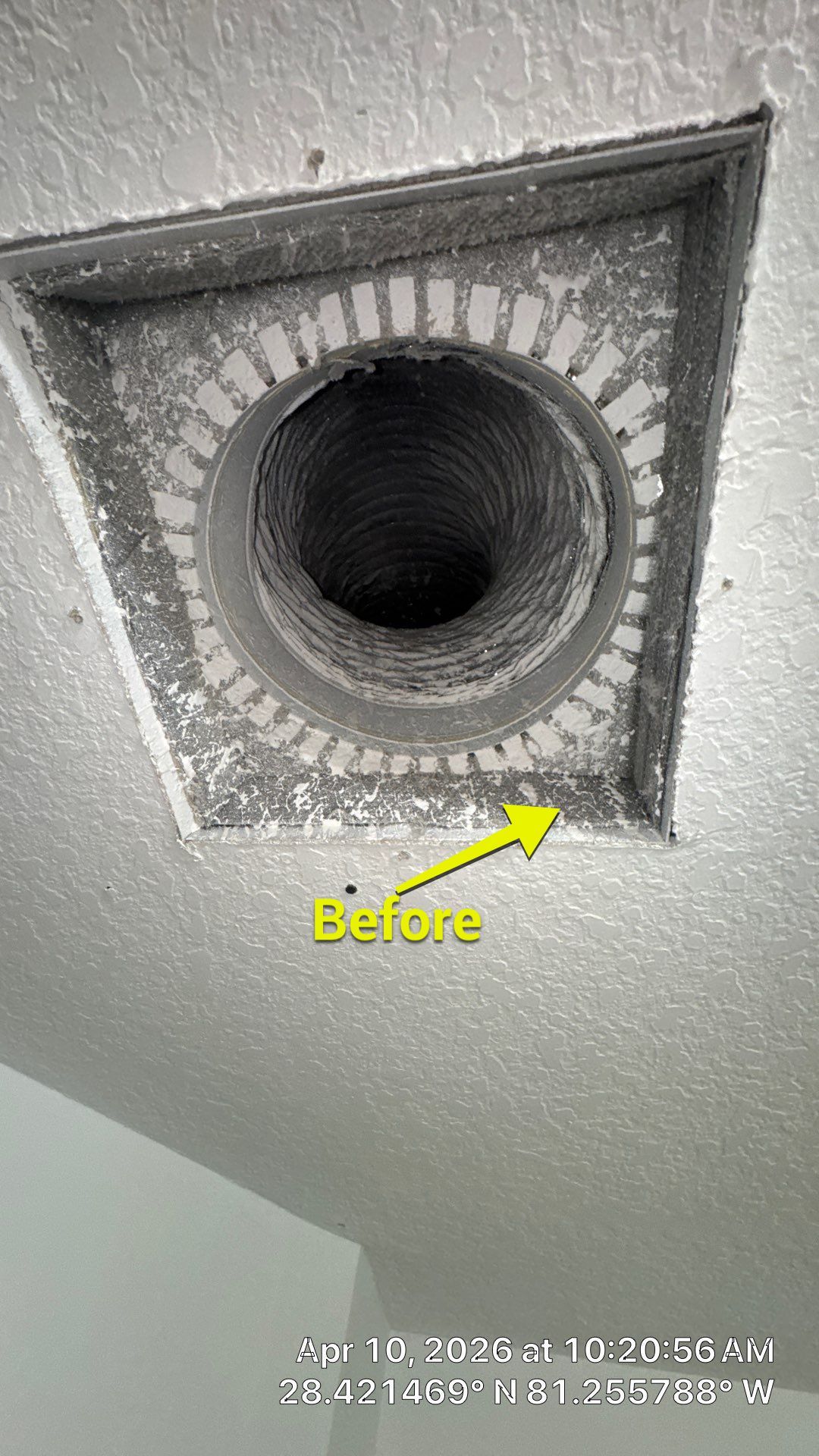 Air Duct Bath Fan Exhaust Cleaning in Orlando by Hygienic Air, Inc