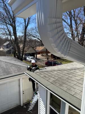Turtle Shell gutter protection installation in Aurora, IL 60505, photograph 16