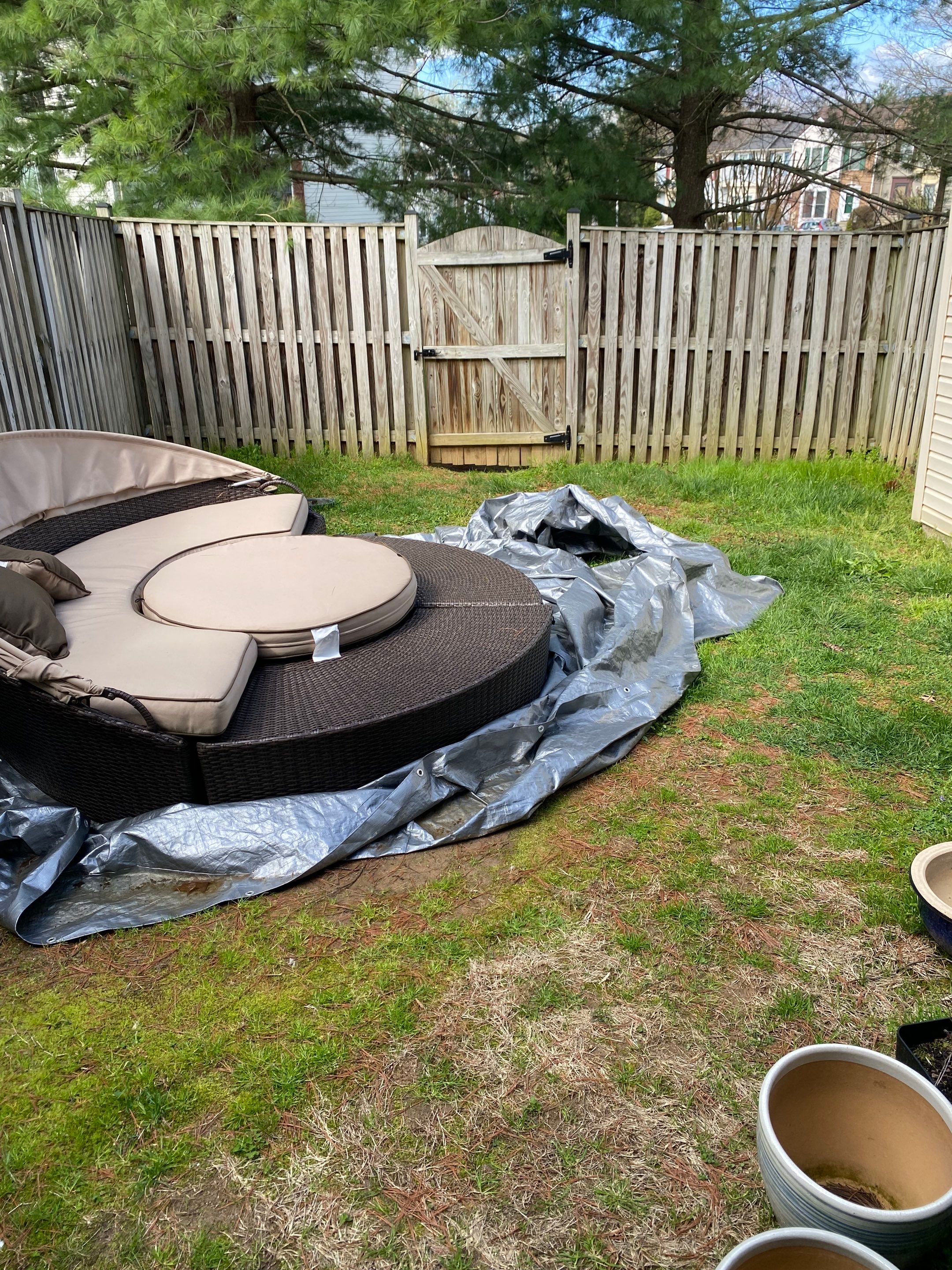 Backyard Transformation using Techo-Bloc Pavers by The Smet Companies, LLC