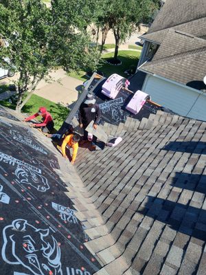 Residential Roofing Installation using Owen's Corning Duration (Lifetime) Shingles