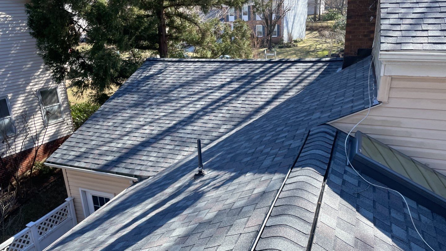 Burke Certainteed Landmark Pro MD Colonial Slate New Roof Installation by RM Banning, Inc.