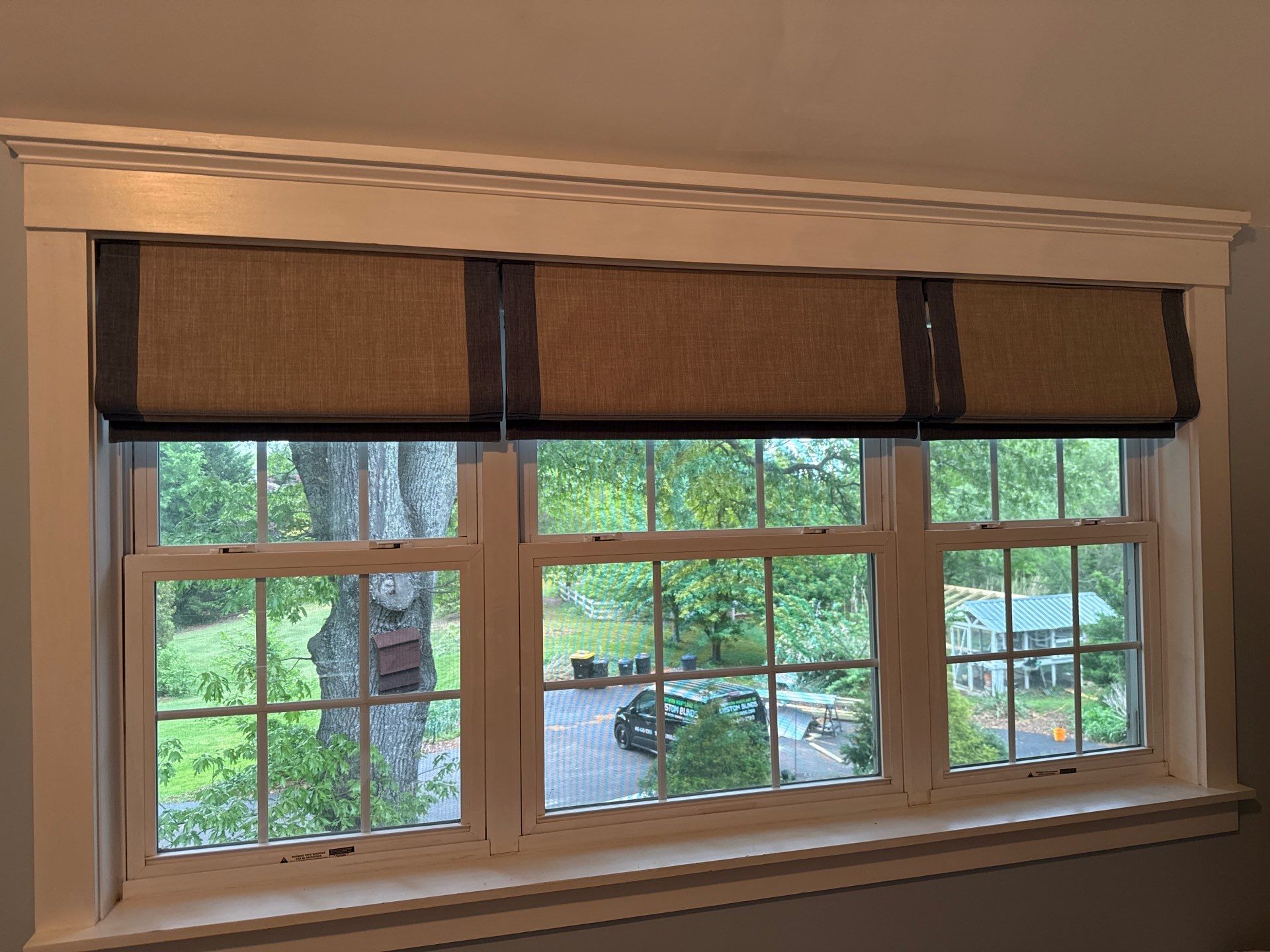 Roman Shade Project in Owings, MD by Southern Maryland Custom Blinds