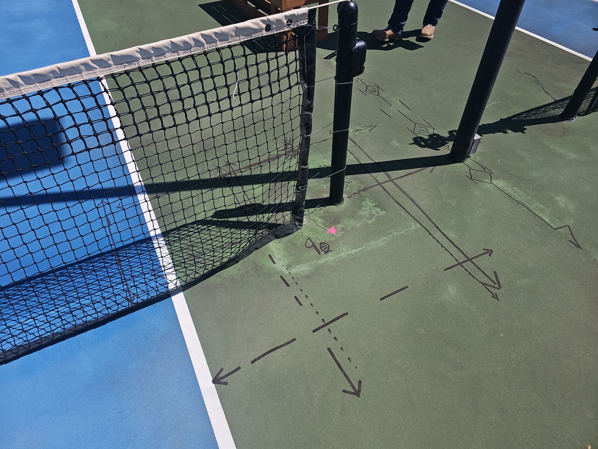 Concrete Assessment Project for Tennis Courts by Alsip Locating Service, LLC