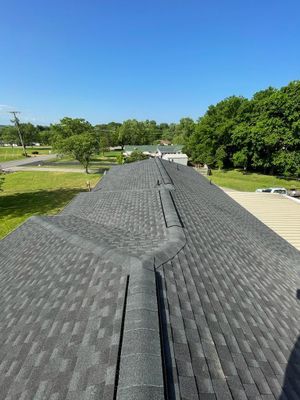 Residential Roofing Installation using GAF Timberline HDZ Charcoal