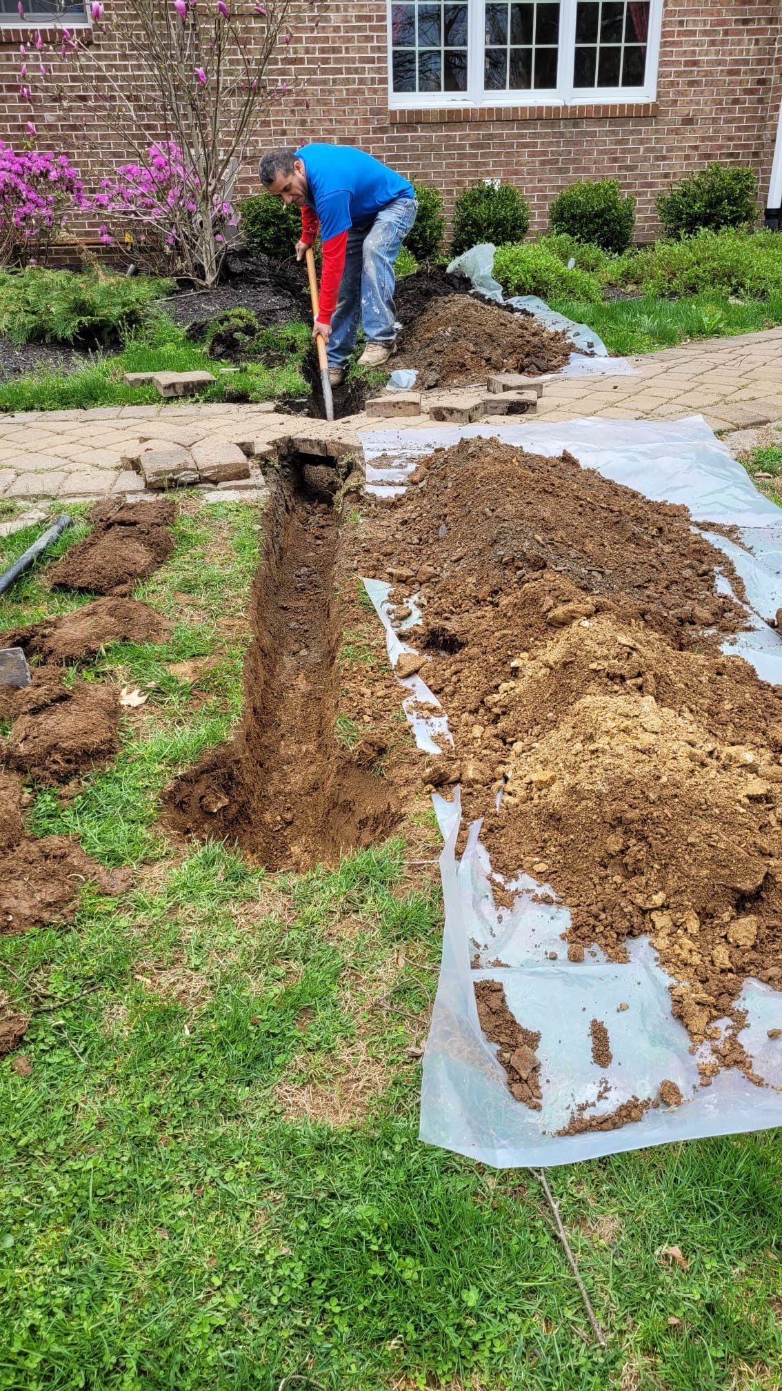 Interior French Drain With Radon Seal & Mold Remediation in Wall Township by Pure Service Pro, LLC 