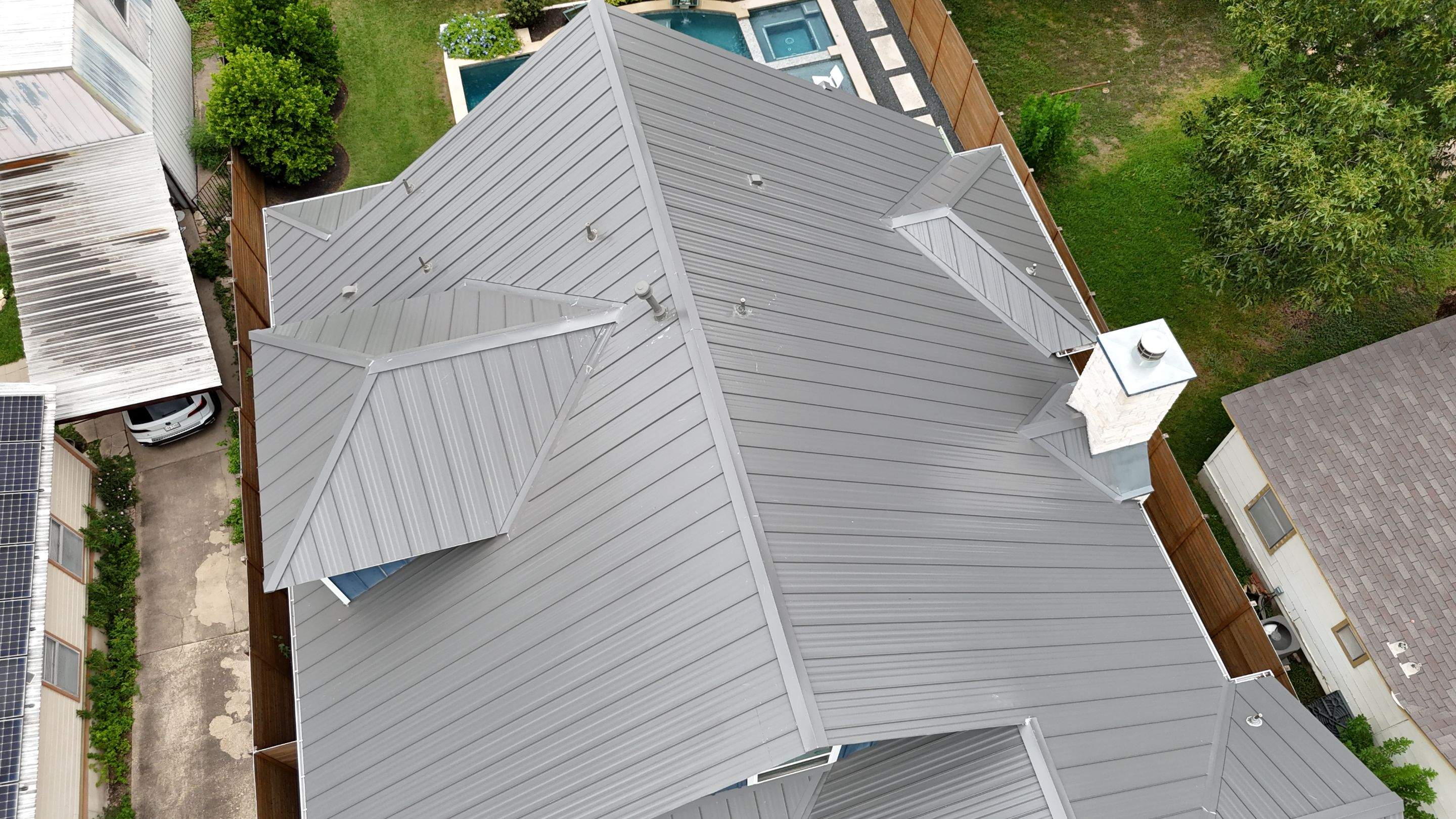 Charcoal Grey - L&A Metals LLC Type FF100, Hidden fastener/Standing Seam by RoofsOnly.com