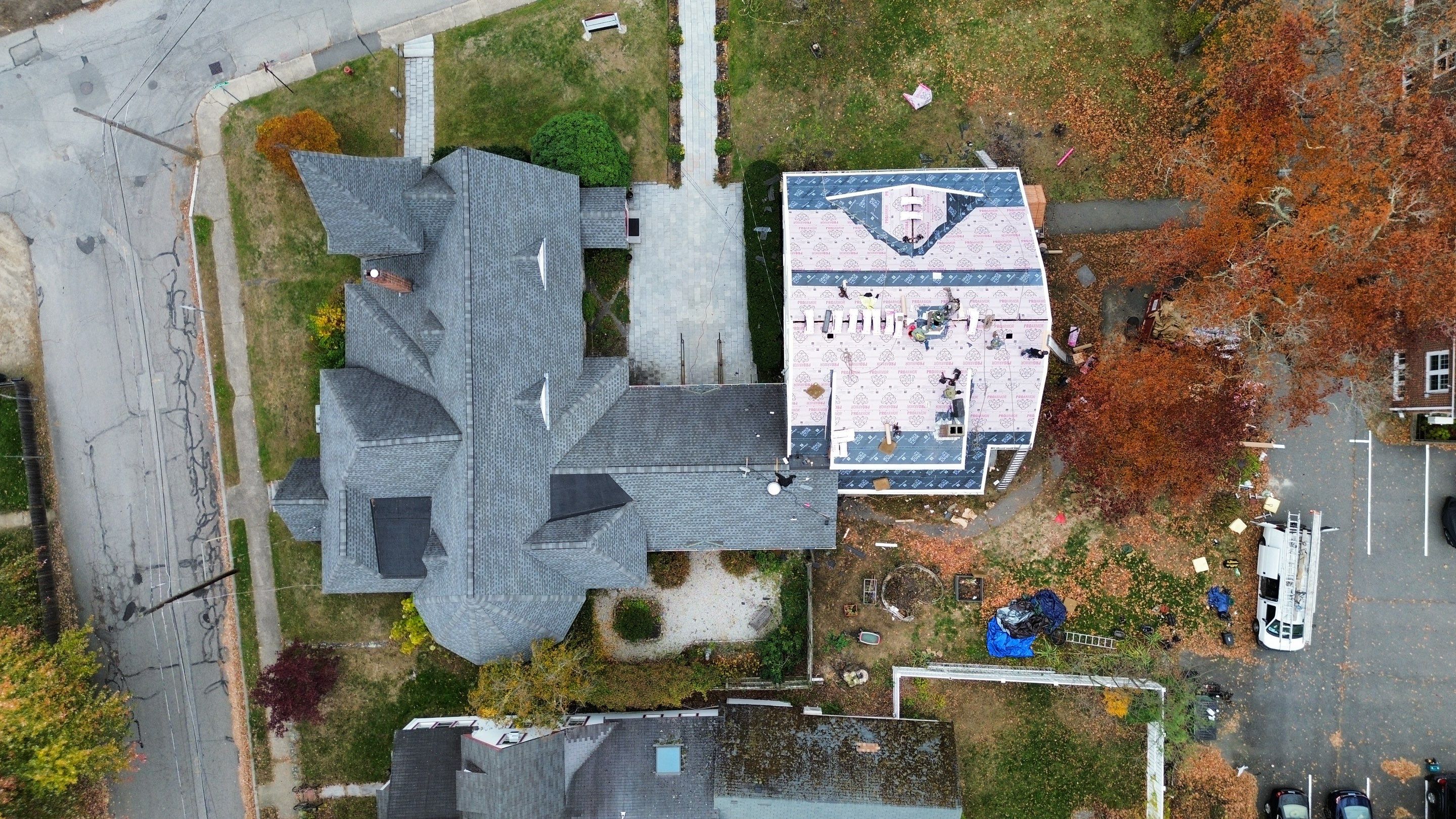 Ayer Church Complete Roof with Code-Compliant Overlay & Dual Chimney Restoration by Mighty Dog Roofing of Greater Middlesex County