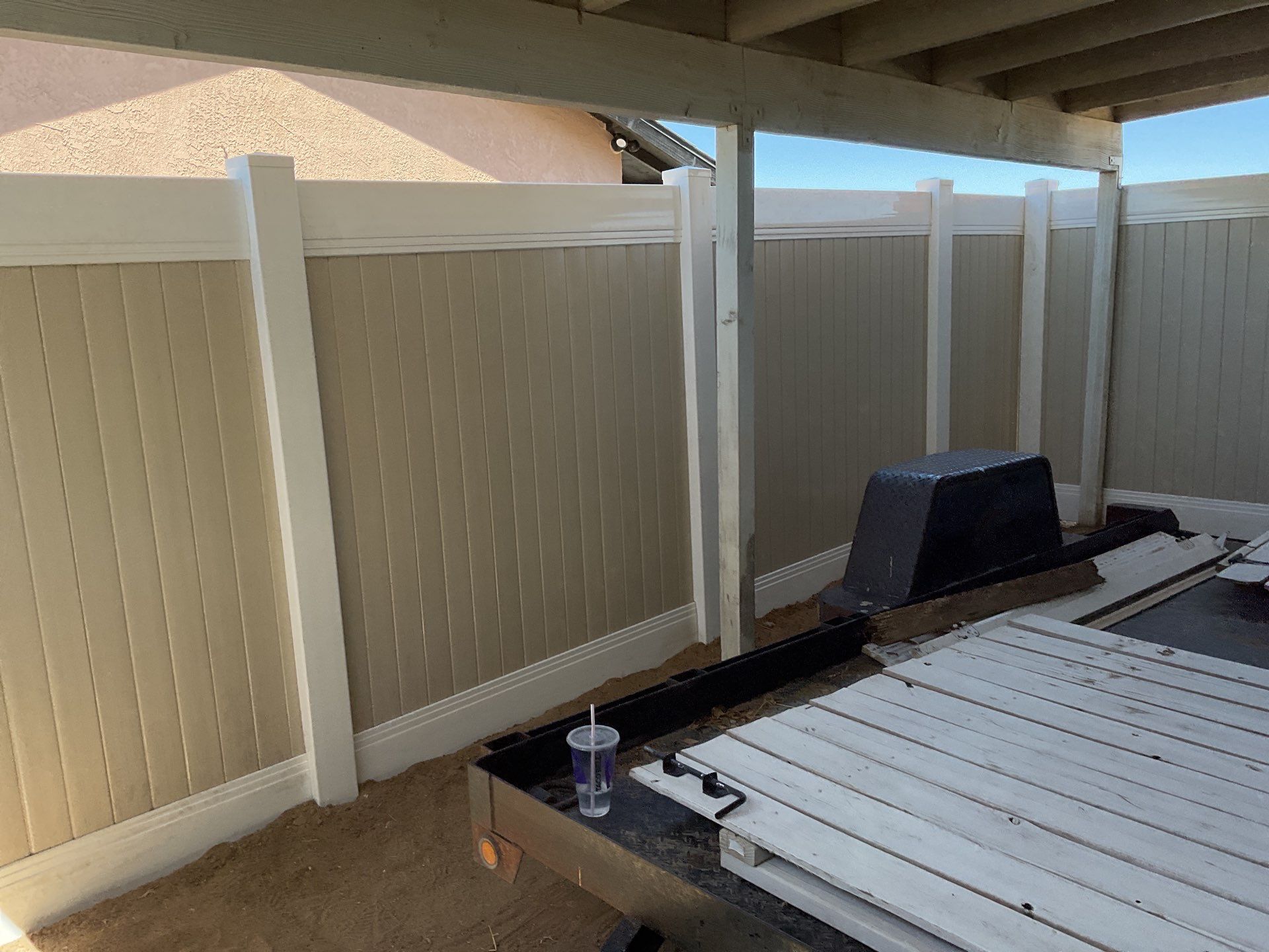 Fence Installation using Vinyl by Fence Guys Inc.