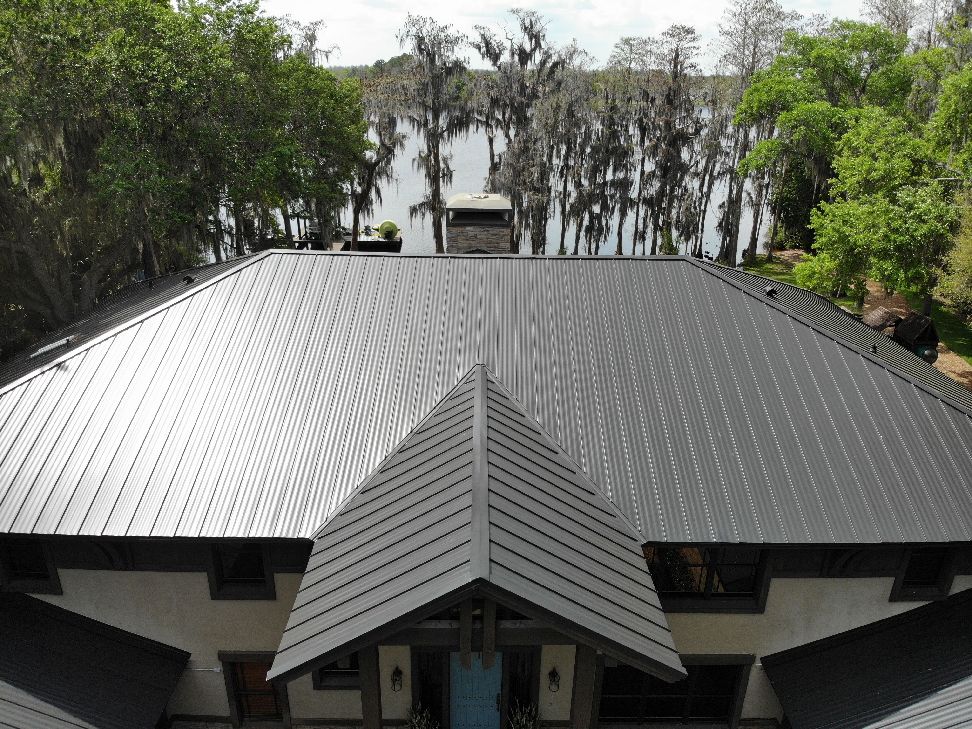 Residential Standing Seam Install in Odessa Florida by International Roofing