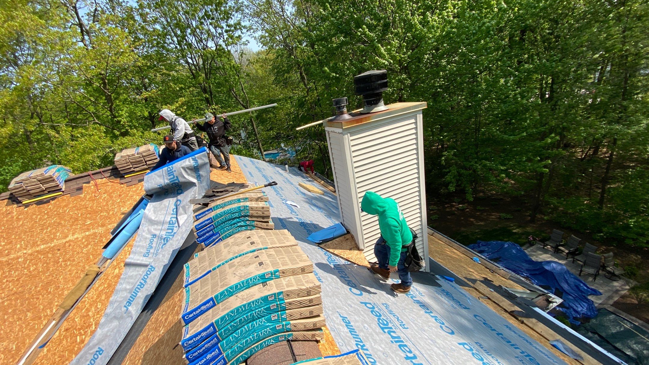 Roof Replacement using CertainTeed Landmark by 180 Contractors