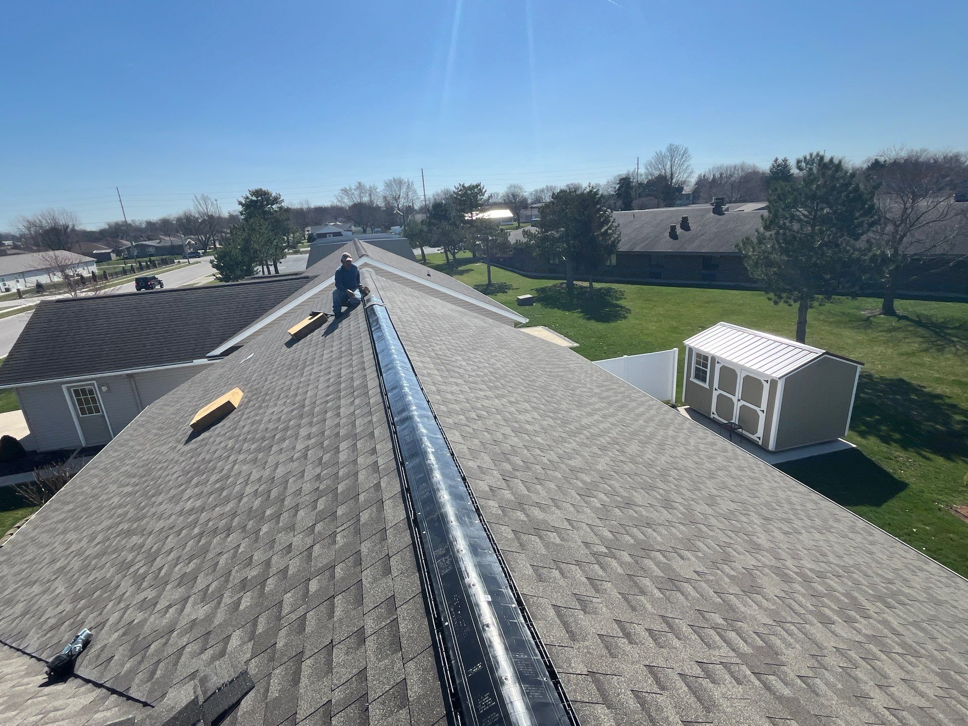 Residential Roofing Installation using CertainTeed Landmark Weathered Wood by Nitro Roofing and Construction