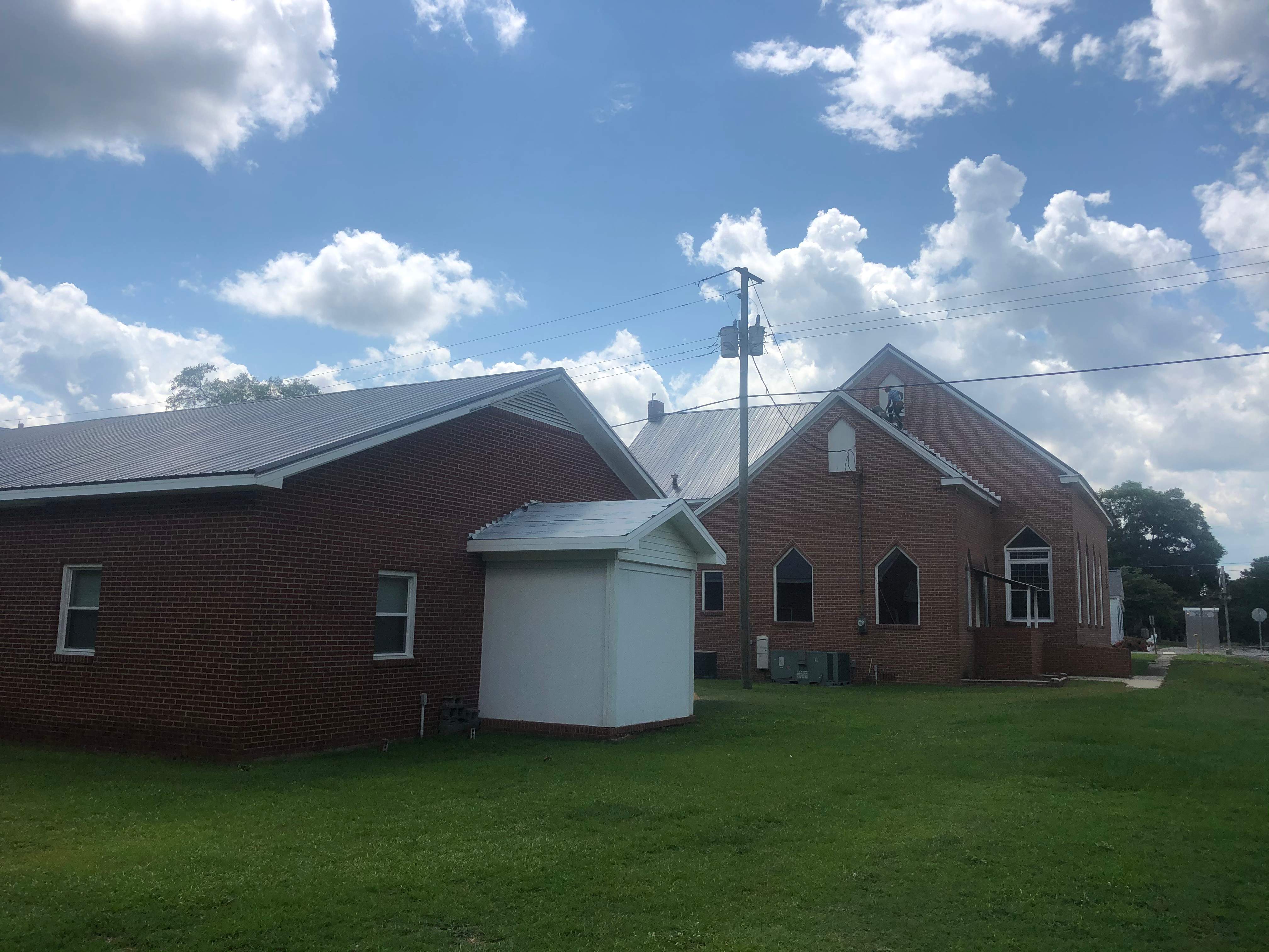 Commercial Roofing Installation - East Laurinburg Baptist Church by American Roofing NC