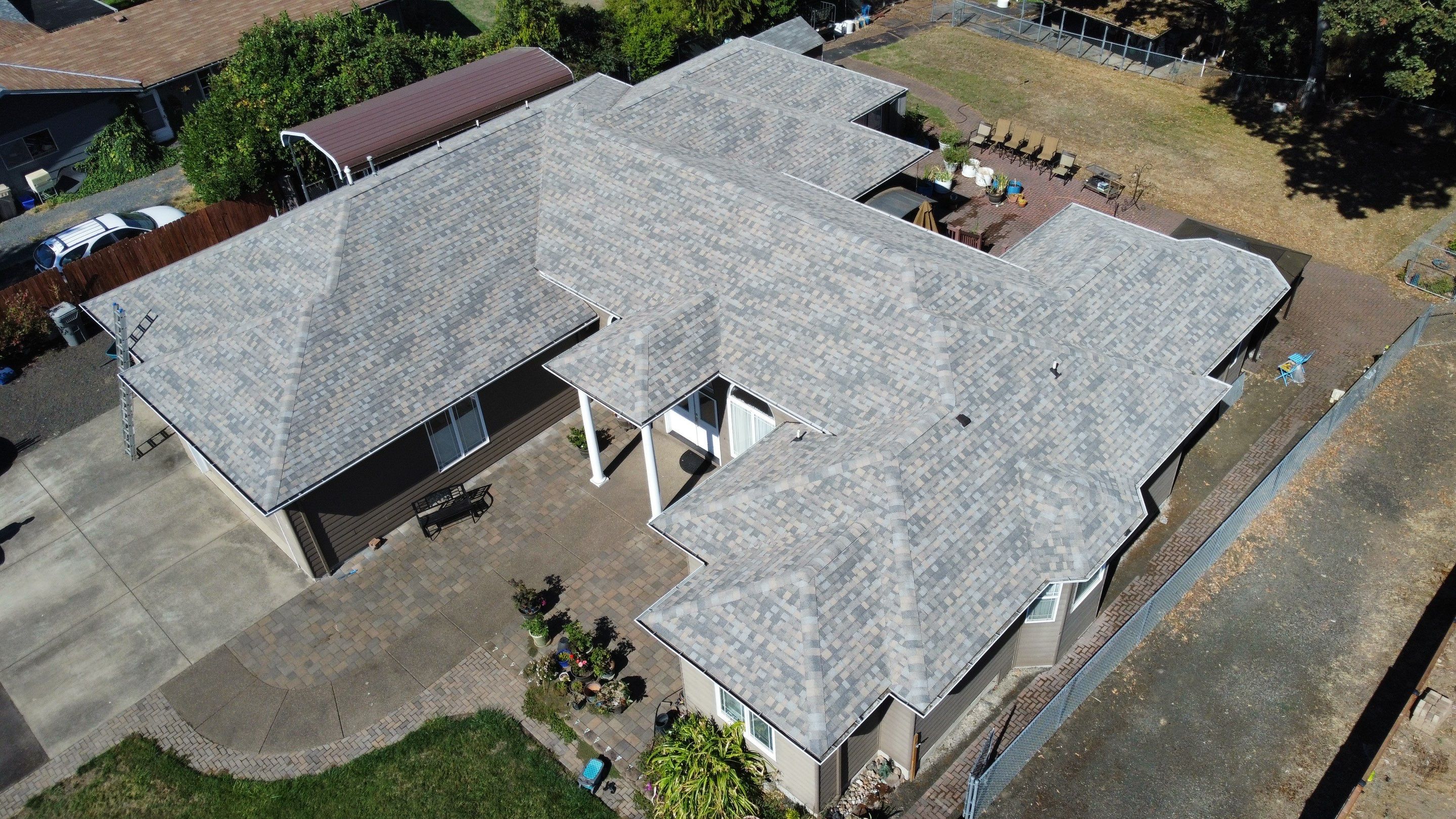 Residential Roofing Installation using IKO Dynasty (Color: Biscayne) by Orezona Building & Roofing Company, Inc.