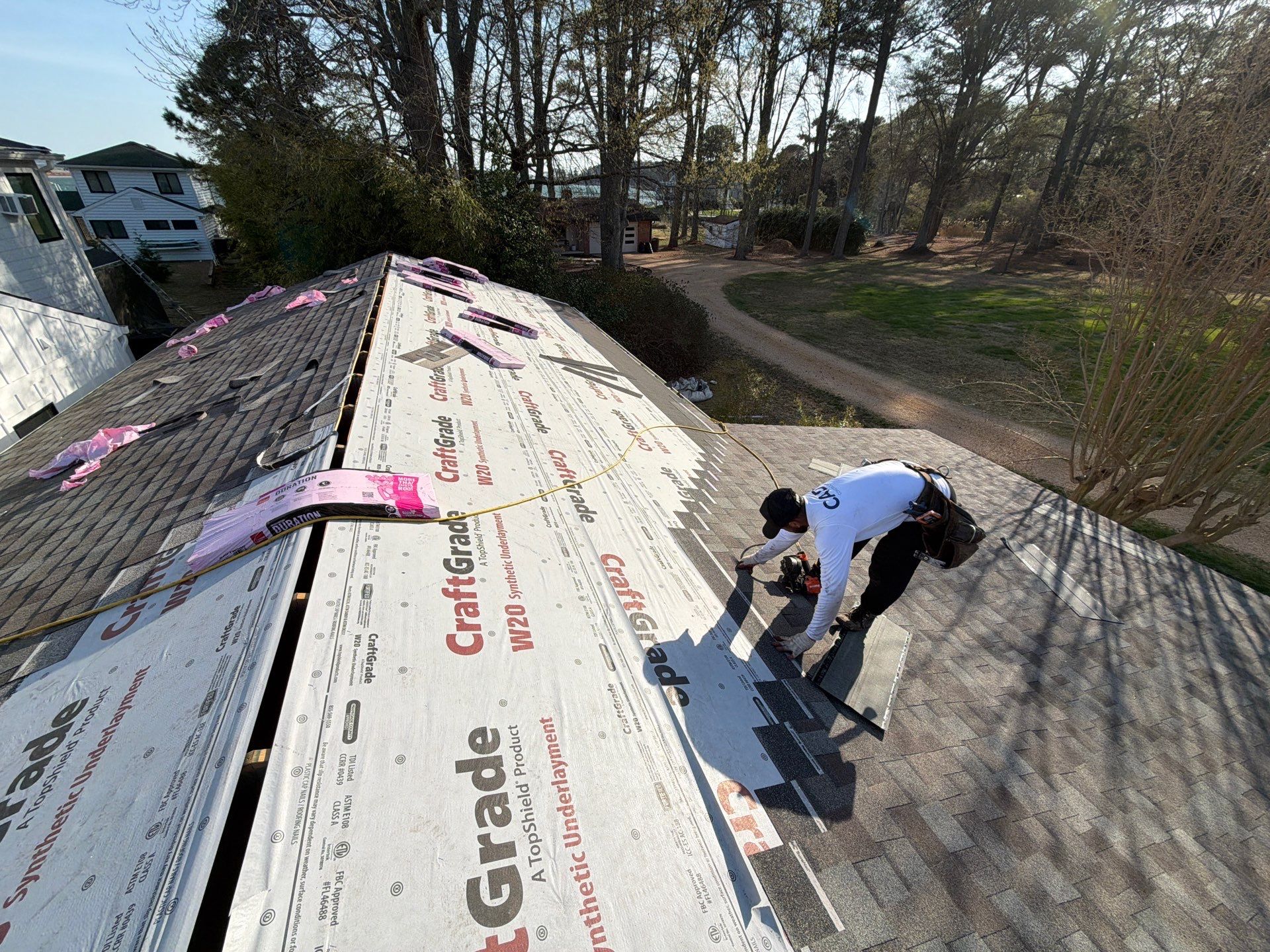 Roof Replacement in White Stone by Cade Construction