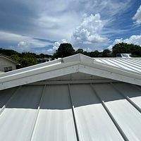 24ga 1.5" Mechanical Seam Solar White by Total Roofing System The Metal Roof Experts