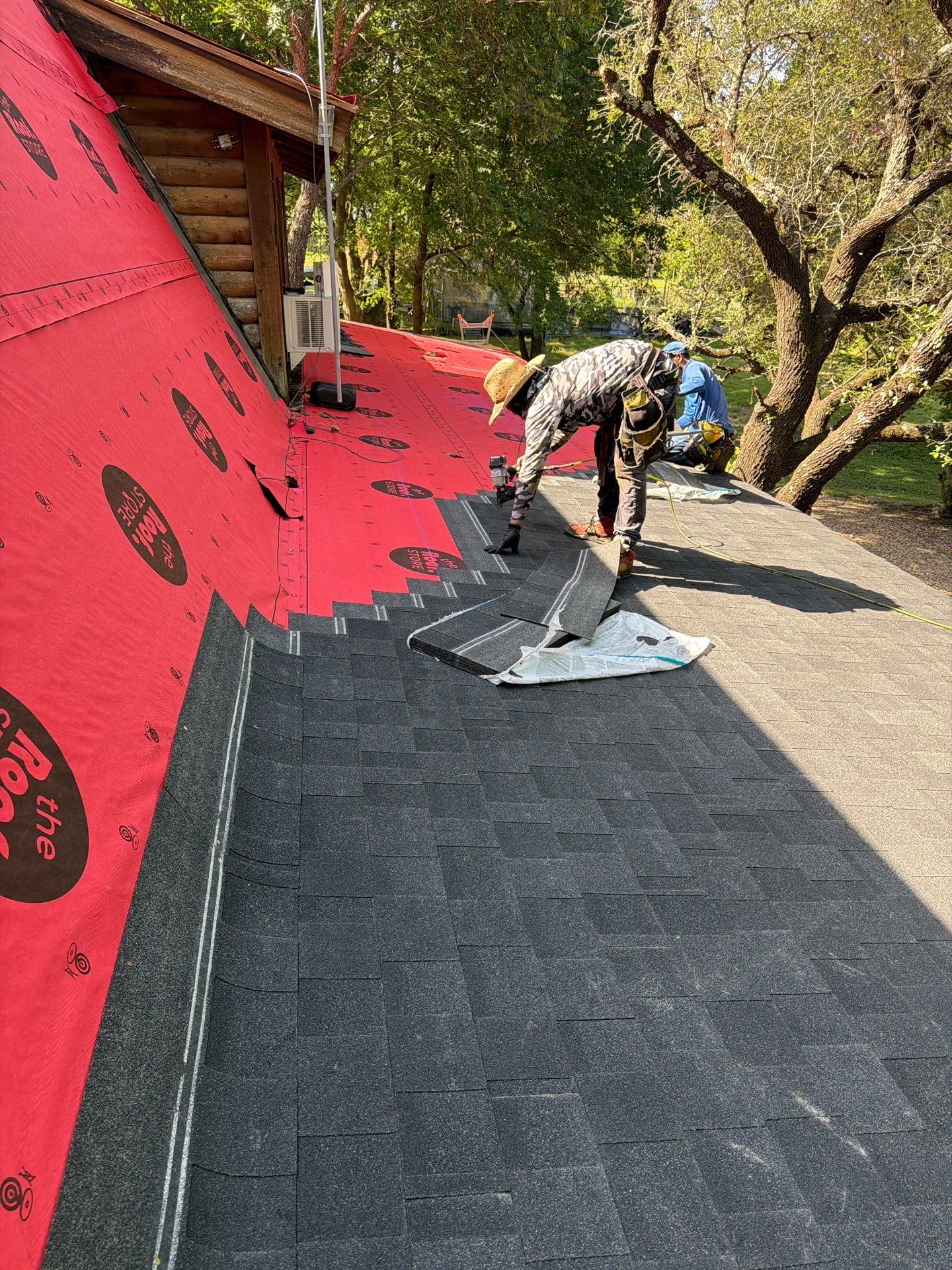 Fort Worth Log Home Roof Replacement and Gutter System Service by Performance 1 Roofing