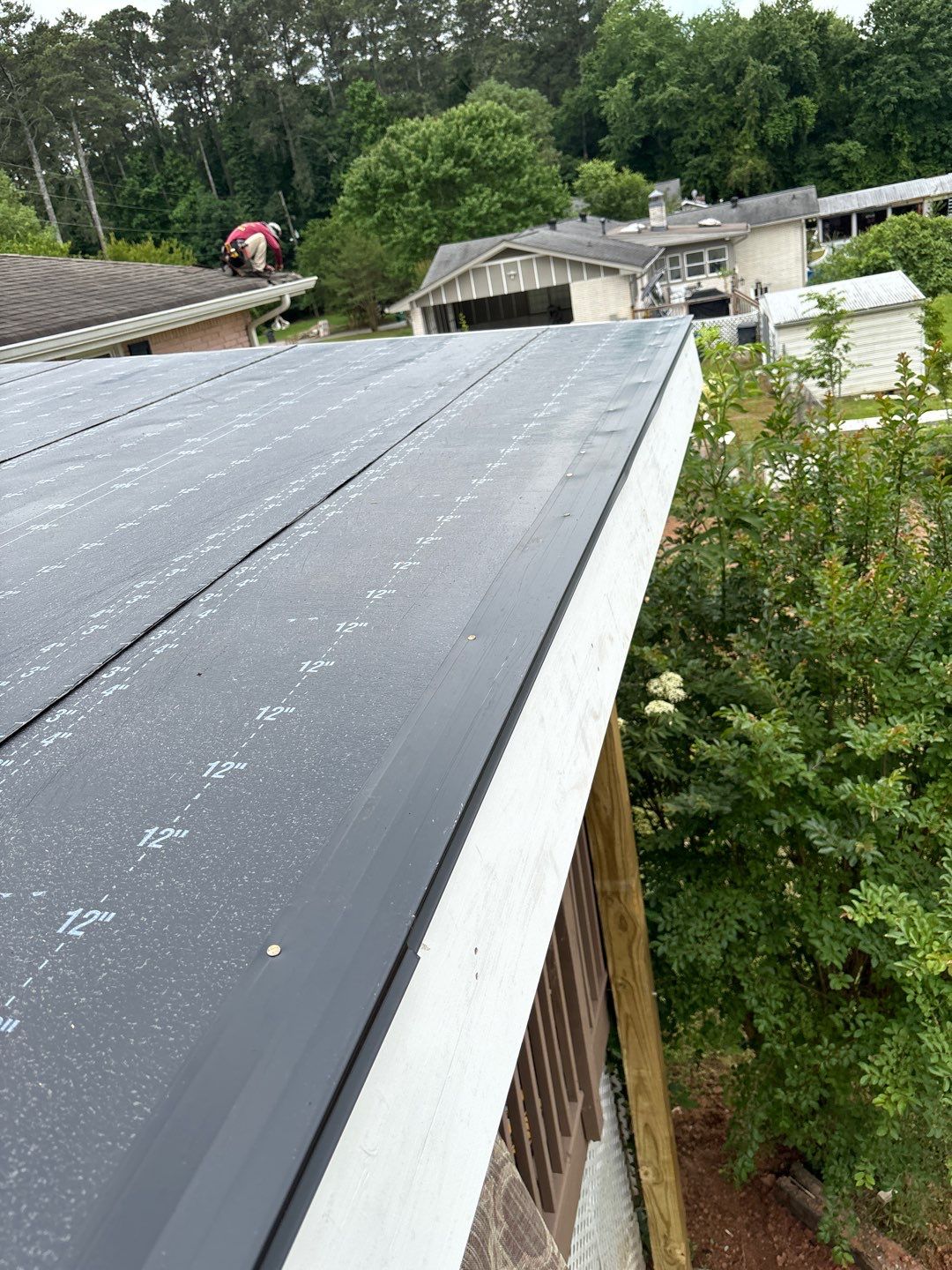 Cover porch by Deerfield Roofing LLC