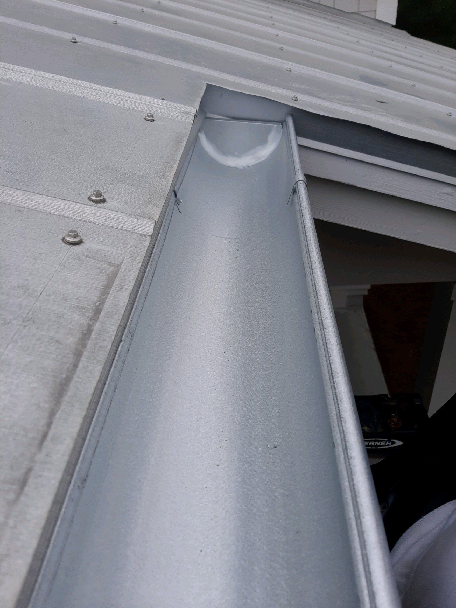 Gutter Installation using Galvalume Half Round Seamless Gutters and LeafBlaster Pro Gutter Guards by Gutter Professors